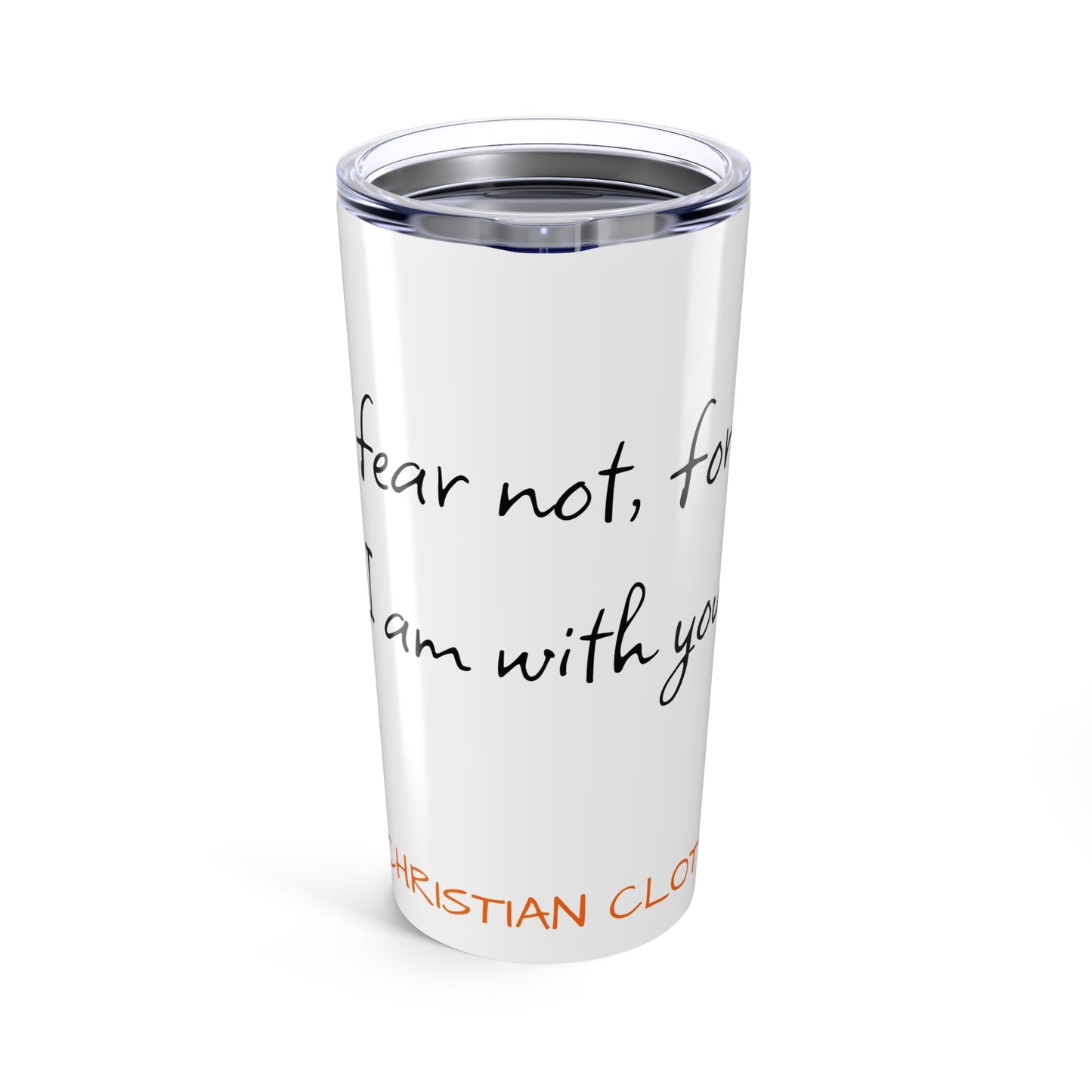Tumbler 20oz, Christian Walk by Faith Design, Religious Travel Cup, Inspirational Drinkware, Bible Verse Gift, Faithful Quote Tumbler