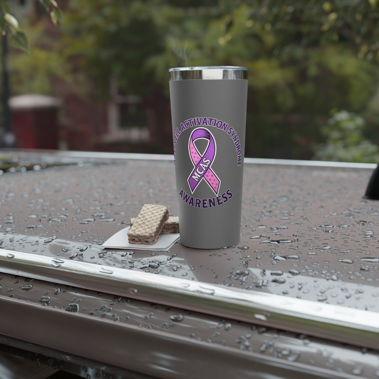 Mast Cell Activation Syndrome Awareness Copper Tumbler, 22oz Insulated Drinkware for Support, Gift for Awareness Events, Advocacy, Cancer Awareness, Fundraising