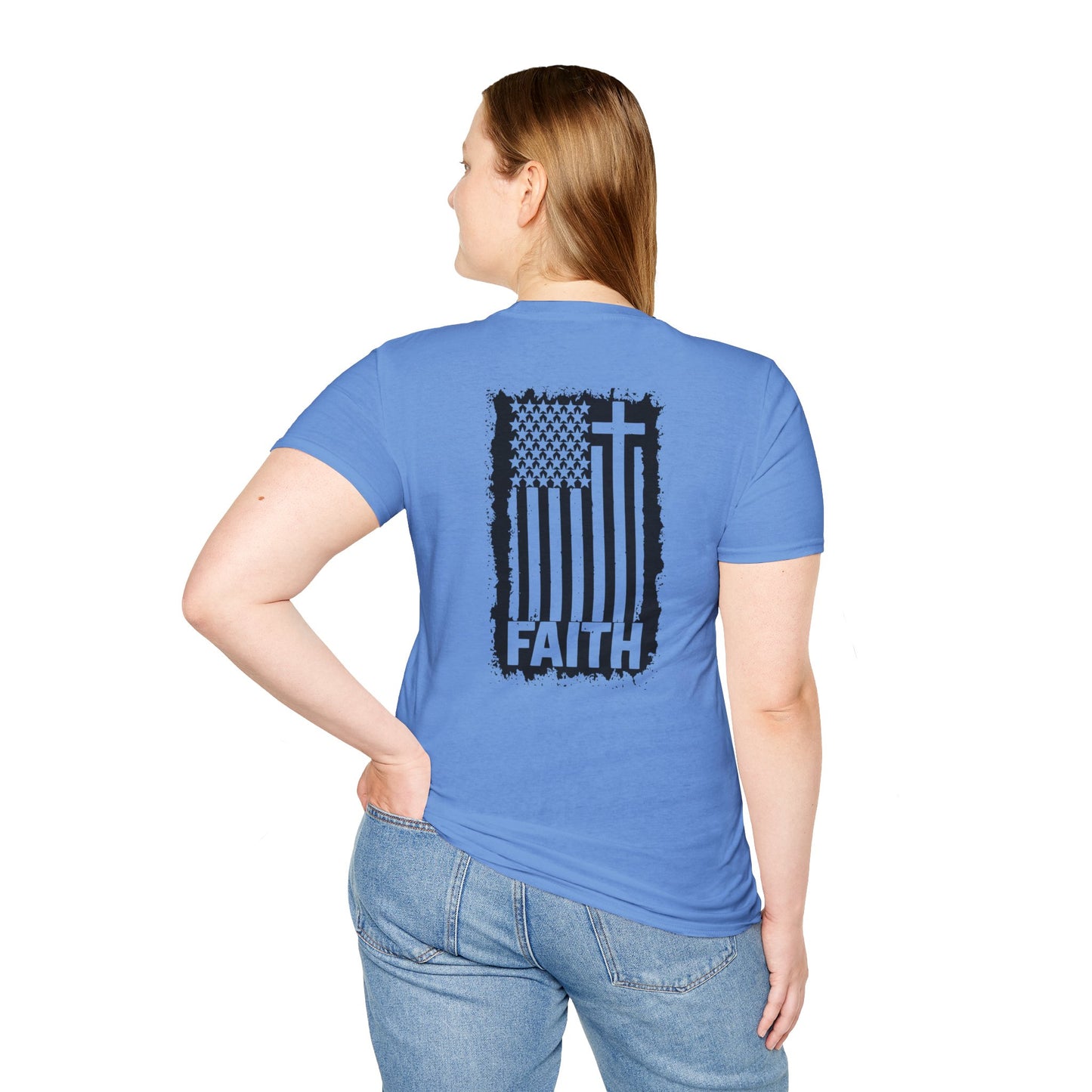 Faith-Inspired American Flag T-Shirt