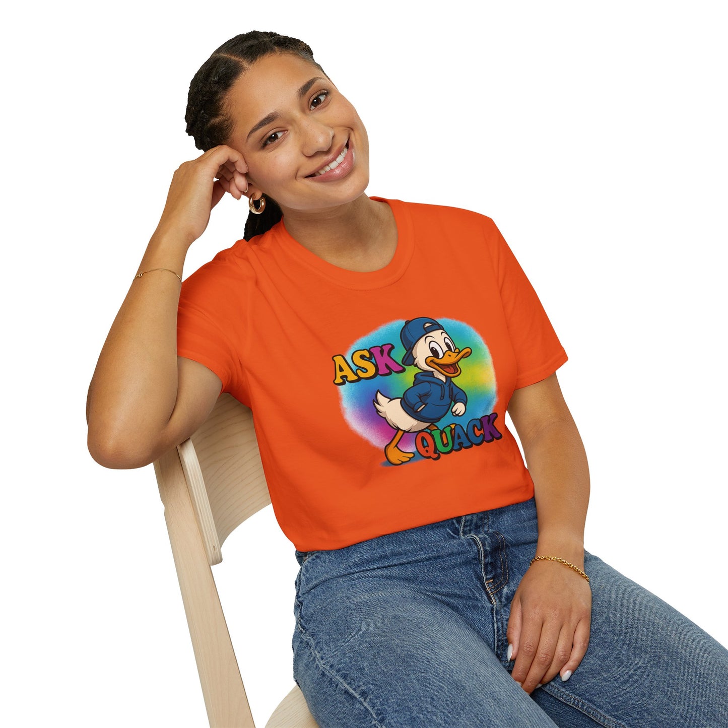 Ask Quack Quirky Duck Humor T-Shirt