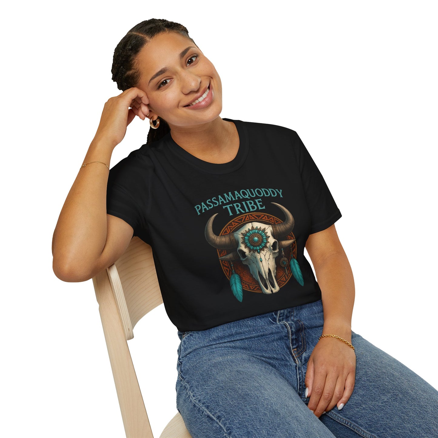 Tribal Graphic T-Shirt - Passamaquoddy Tribe Design, Gift for Adventurers