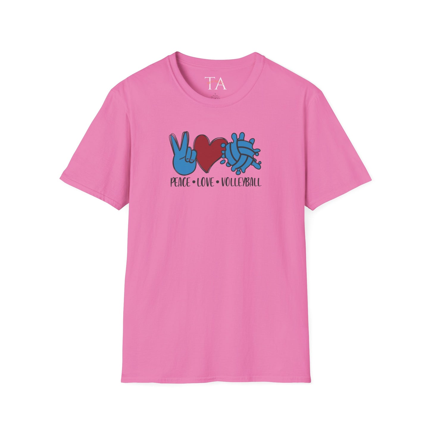 Peace Love Volleyball Unisex T-Shirt, Casual Tee, Sports Apparel, Gift for Volleyball Lovers, Summer Fashion