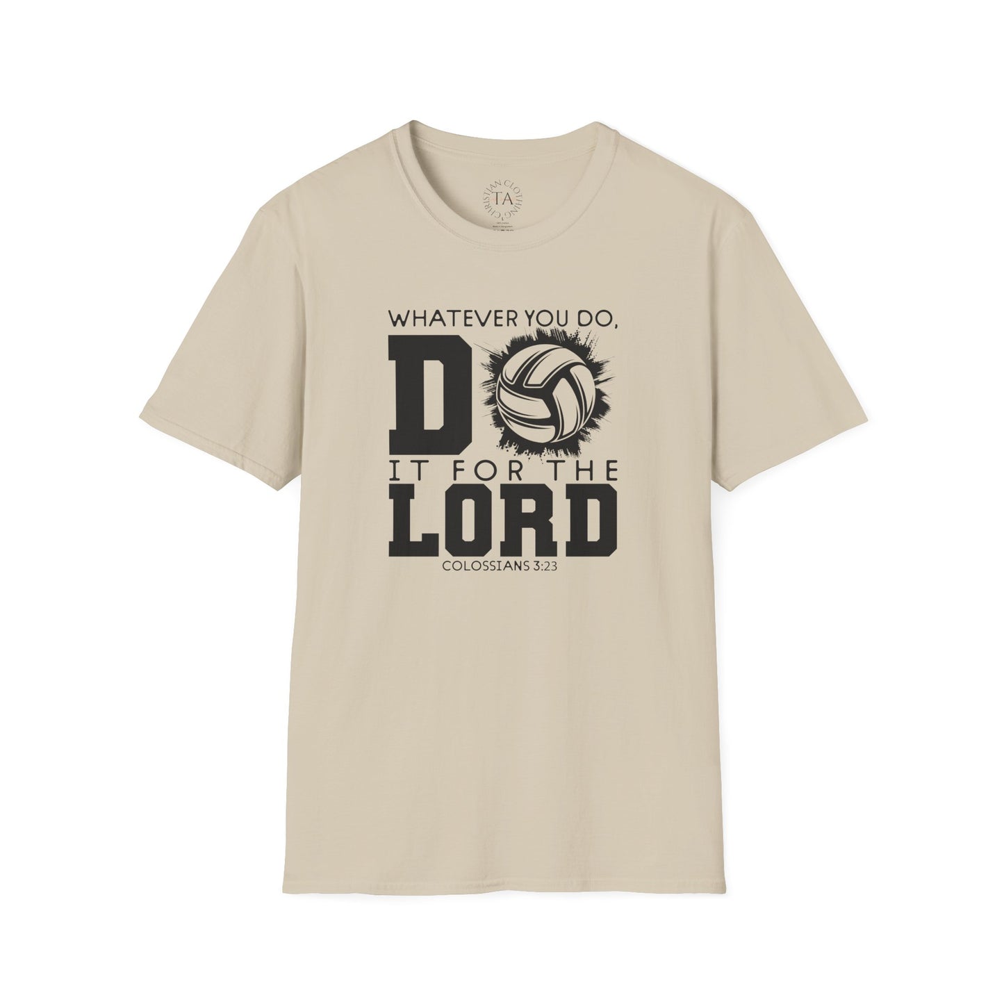 Volleyball Christian Unisex T-Shirt - Do it for the Lord