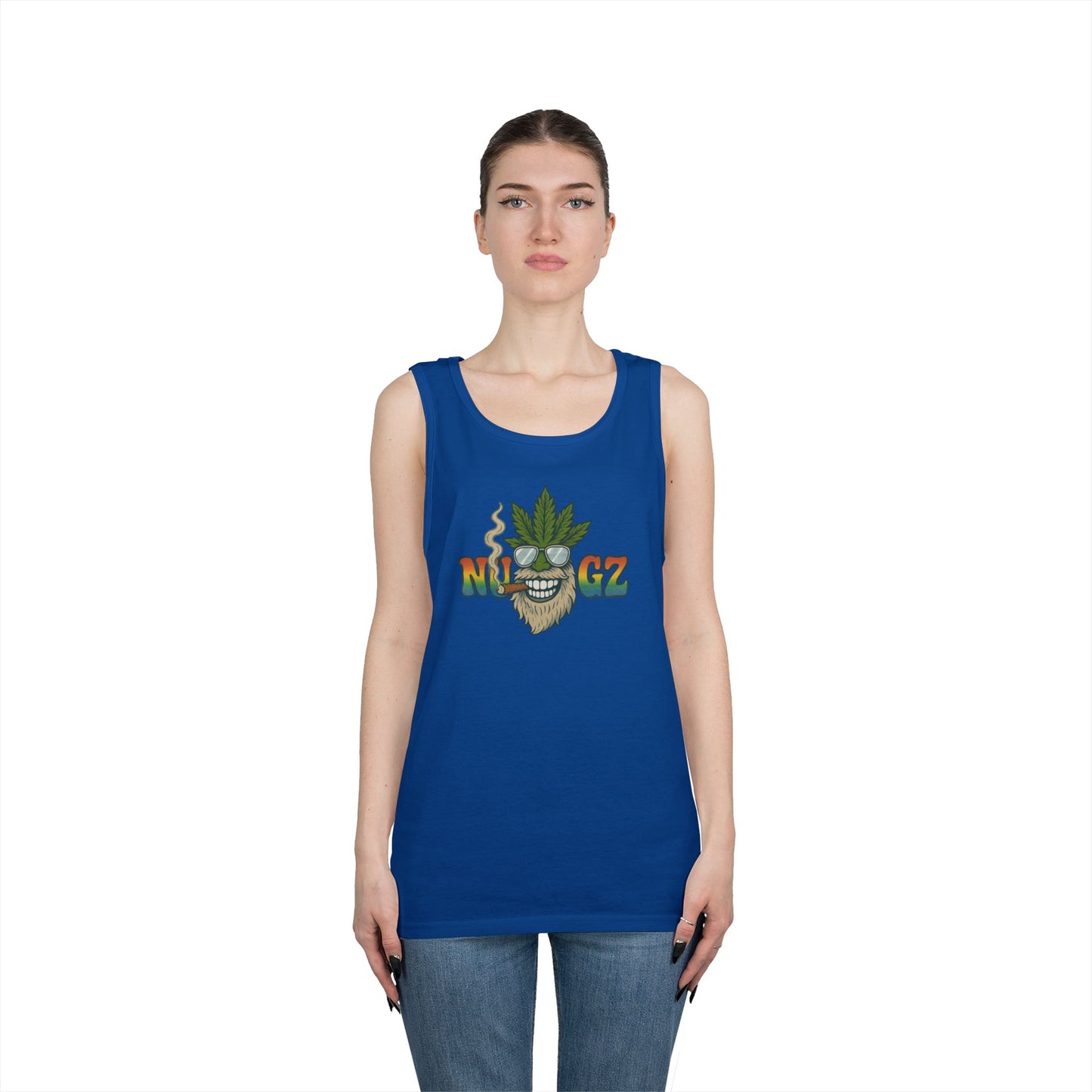 NUGZ Chill Vibes Tank Top | Retro Cannabis Design