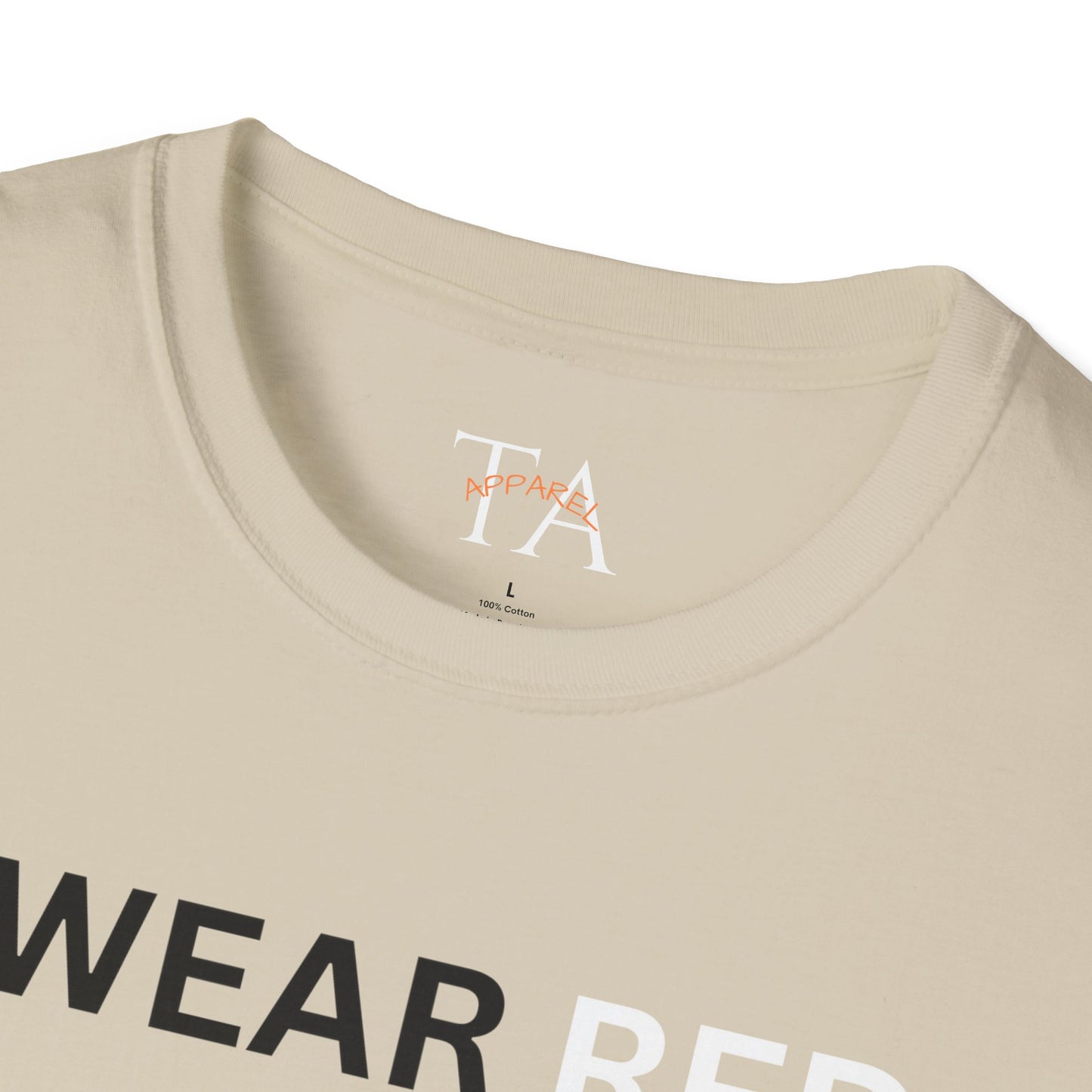 MMIW Unisex Softstyle T-Shirt with 'I Wear Red - MMIW' Design | Awareness Apparel, Indigenous Rights, Casual Wear, Statement Clothing, Gift Idea