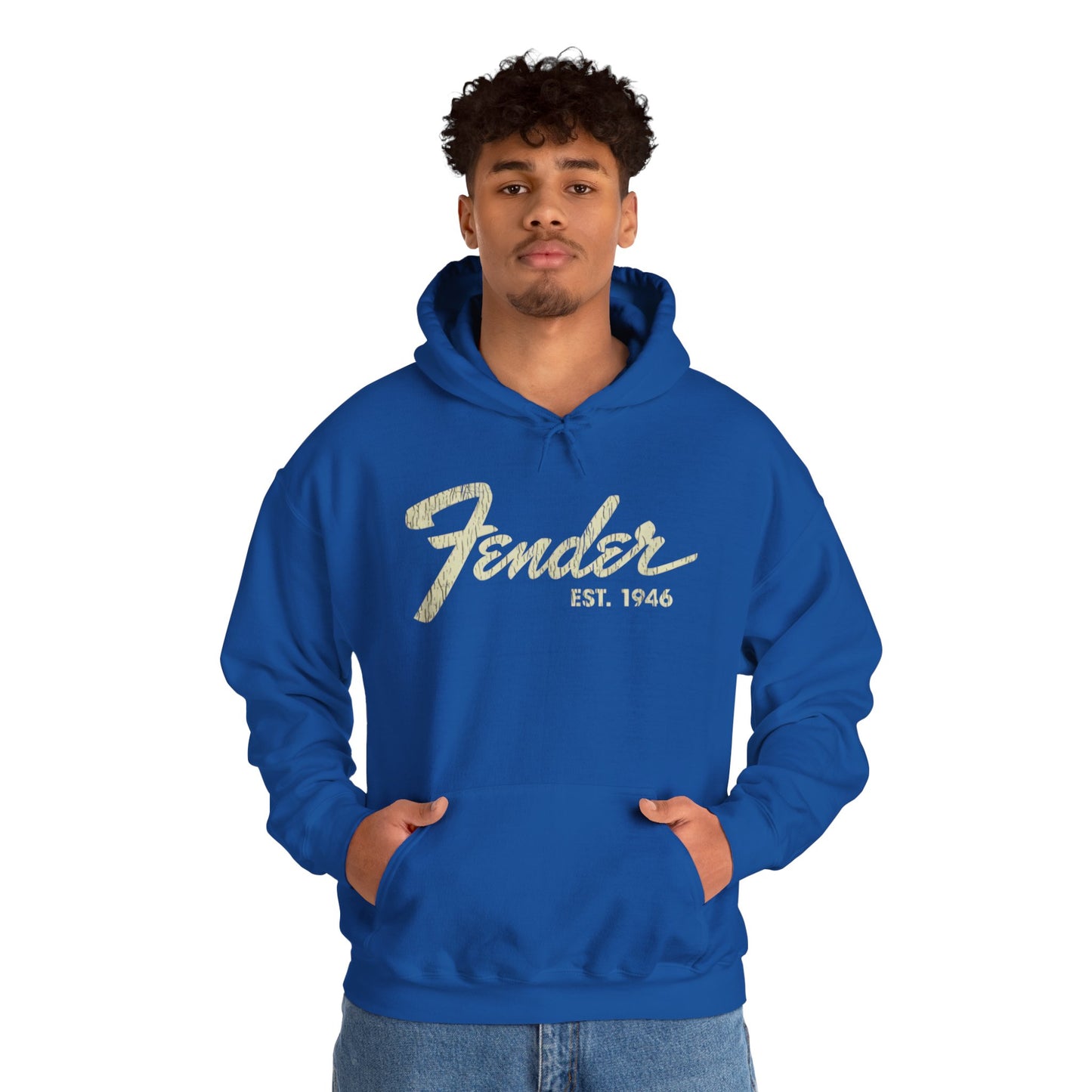 Fender Est 1946 Hoodie - Music Lovers Graphic Sweatshirt