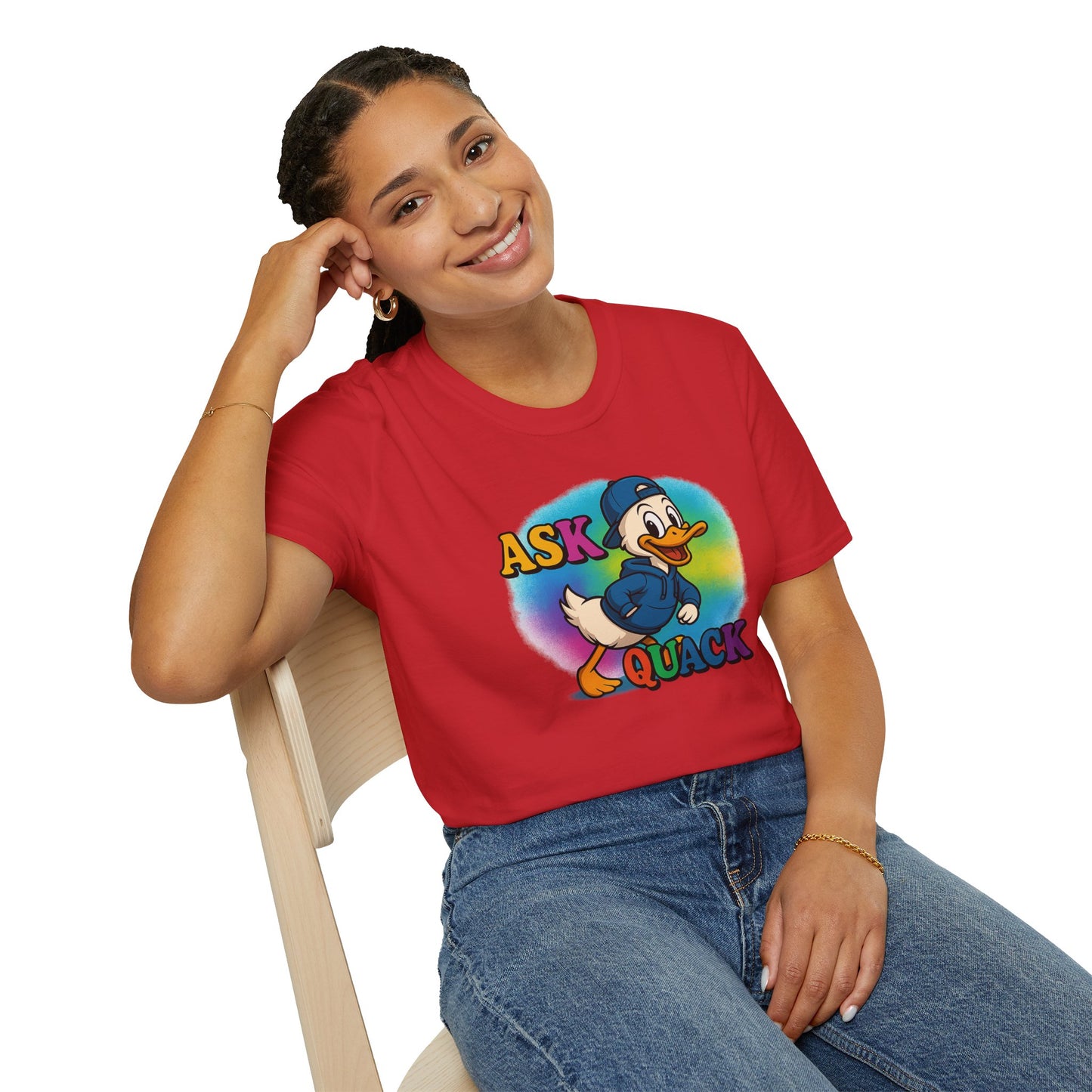 Ask Quack Quirky Duck Humor T-Shirt
