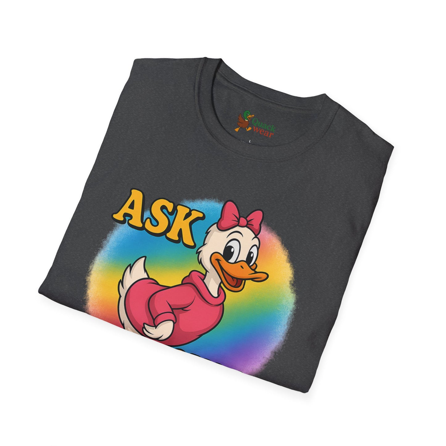 Ask Quack Duck Unisex T-Shirt - Funny Graphic Tee for Kids and Adults