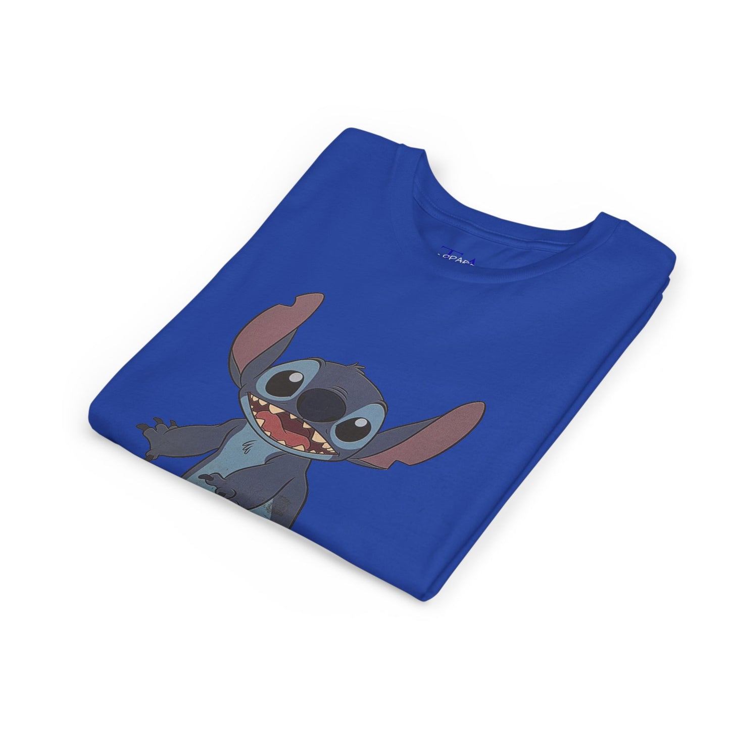 Kids Short Sleeve Tee with Stitch, Cute Kids Tee, Fun Gift for Boys & Girls, Birthday Gift, Summer Wear, Kids' Fashion