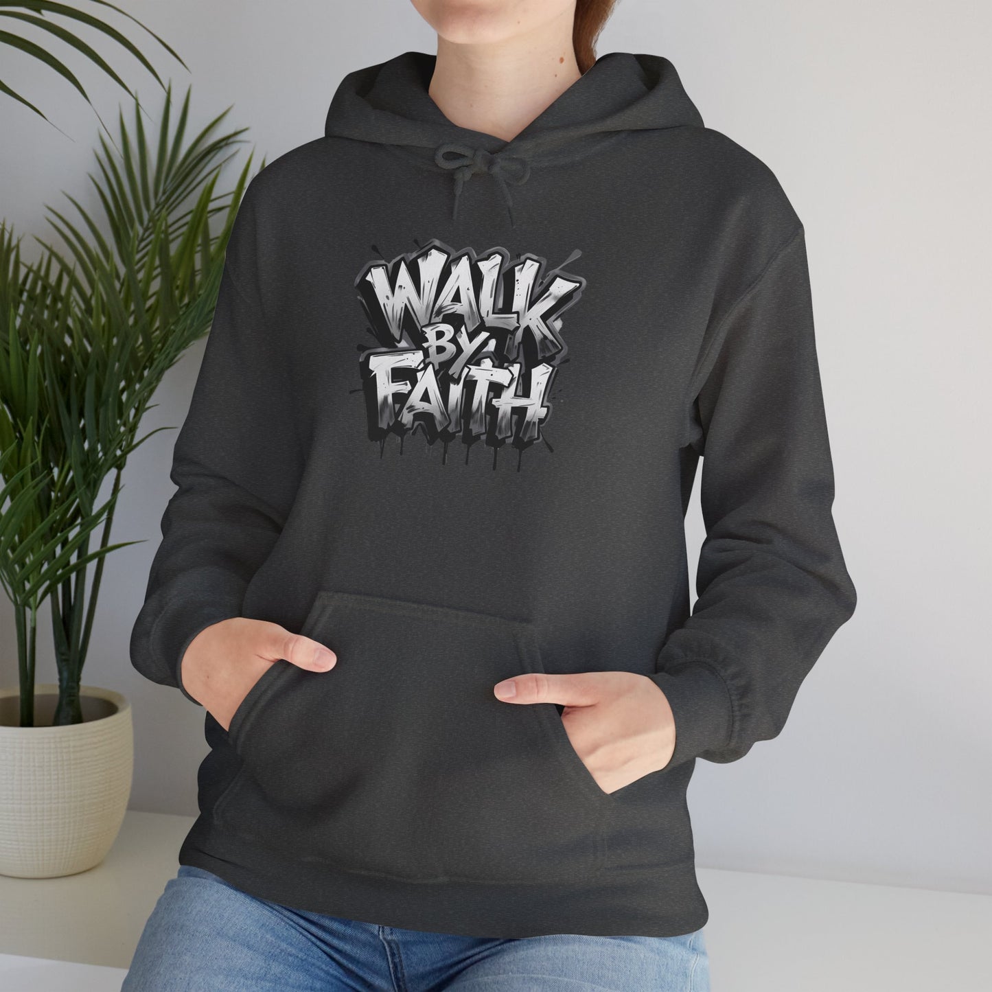 Faith Inspired Unisex Hoodie - 'Walk by Faith' Design