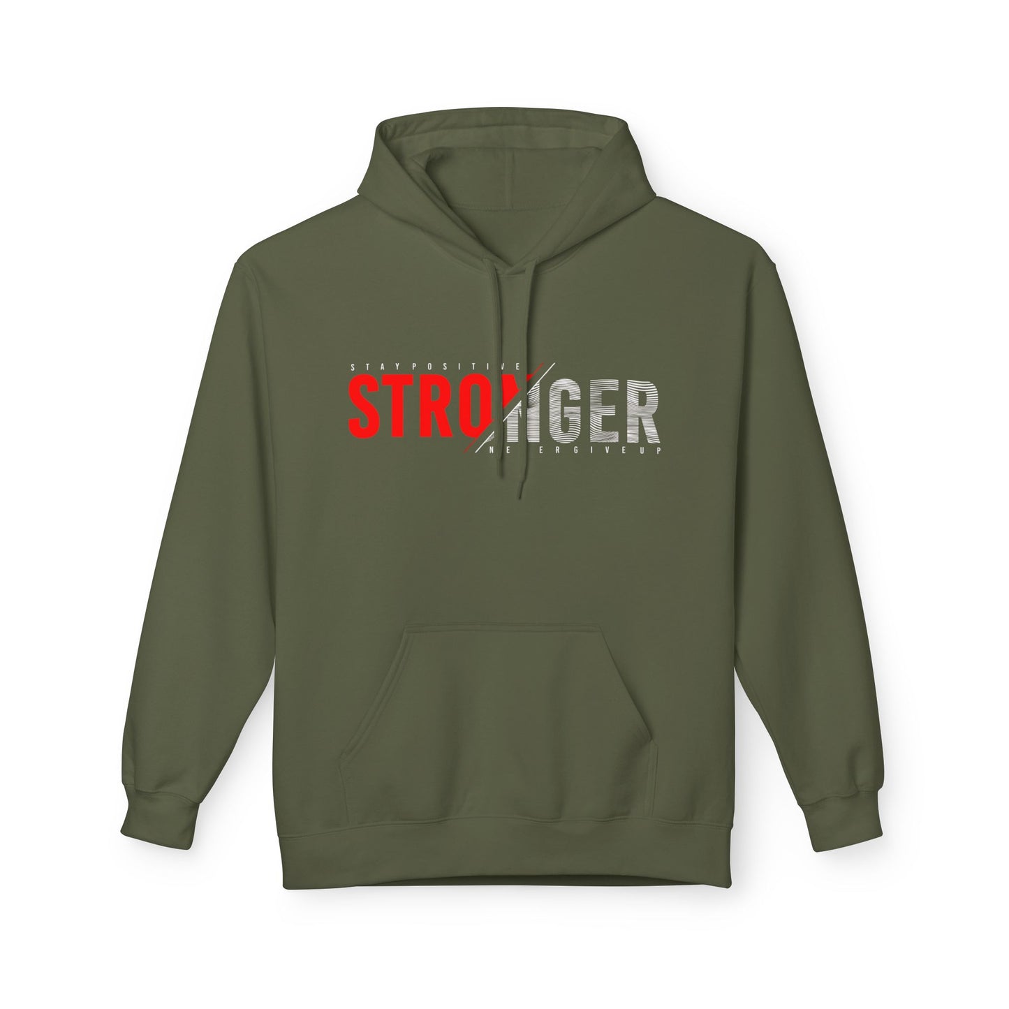 Stronger Every Day Motivational Hoodie – Stay Positive, Never Give Up