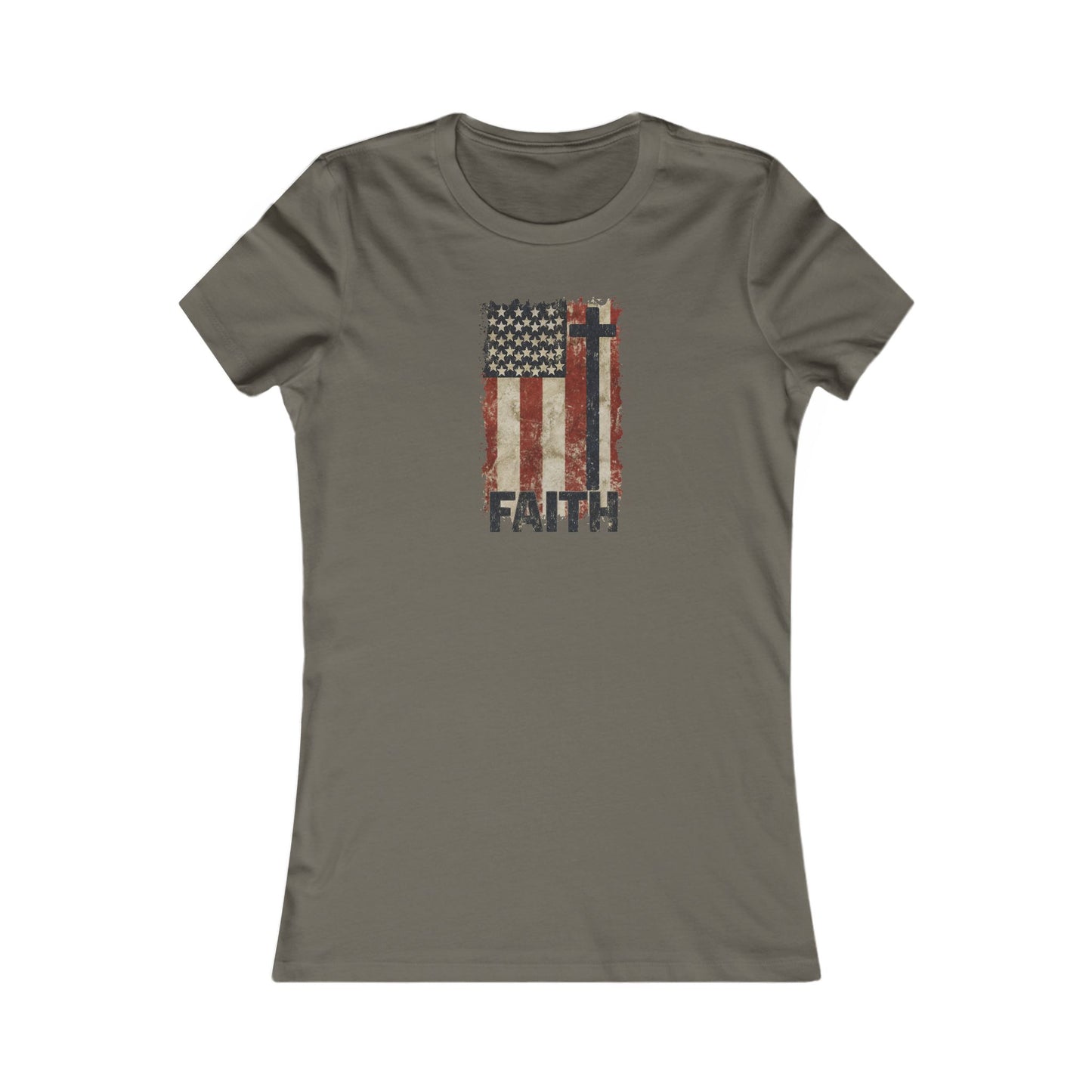 Women's Inspirational Faith Graphic Tee, Casual Top, Patriot Shirt, Inspirational Gift, Everyday Wear, 4th of July, Faith Apparel