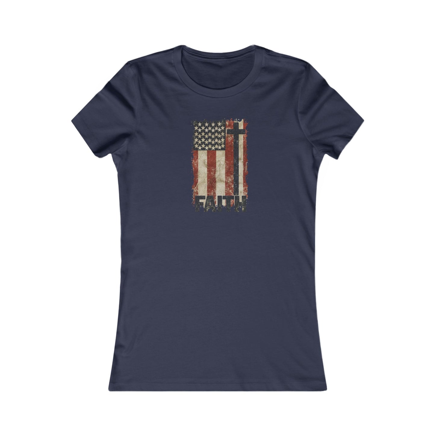 Women's Inspirational Faith Graphic Tee, Casual Top, Patriot Shirt, Inspirational Gift, Everyday Wear, 4th of July, Faith Apparel