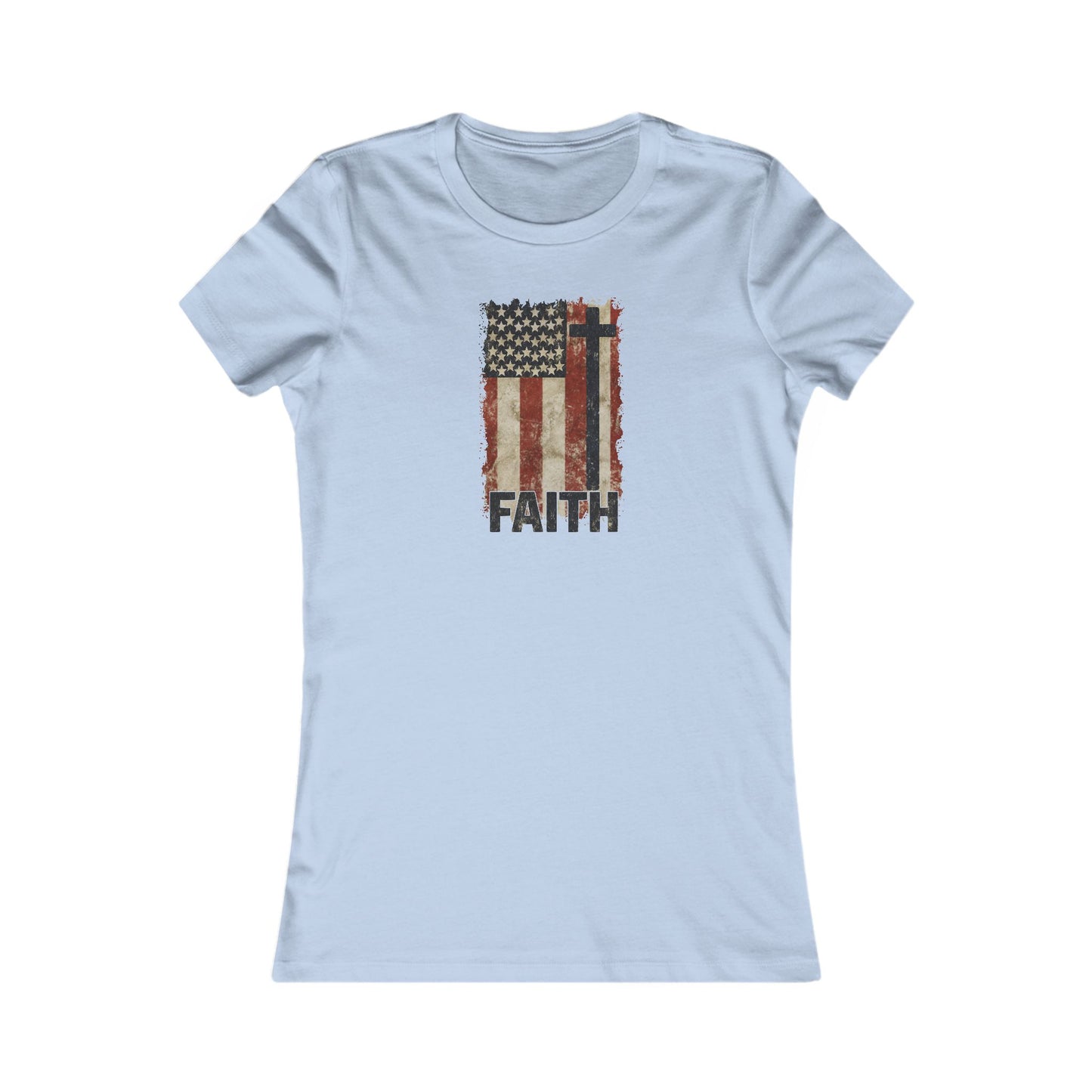 Women's Inspirational Faith Graphic Tee, Casual Top, Patriot Shirt, Inspirational Gift, Everyday Wear, 4th of July, Faith Apparel