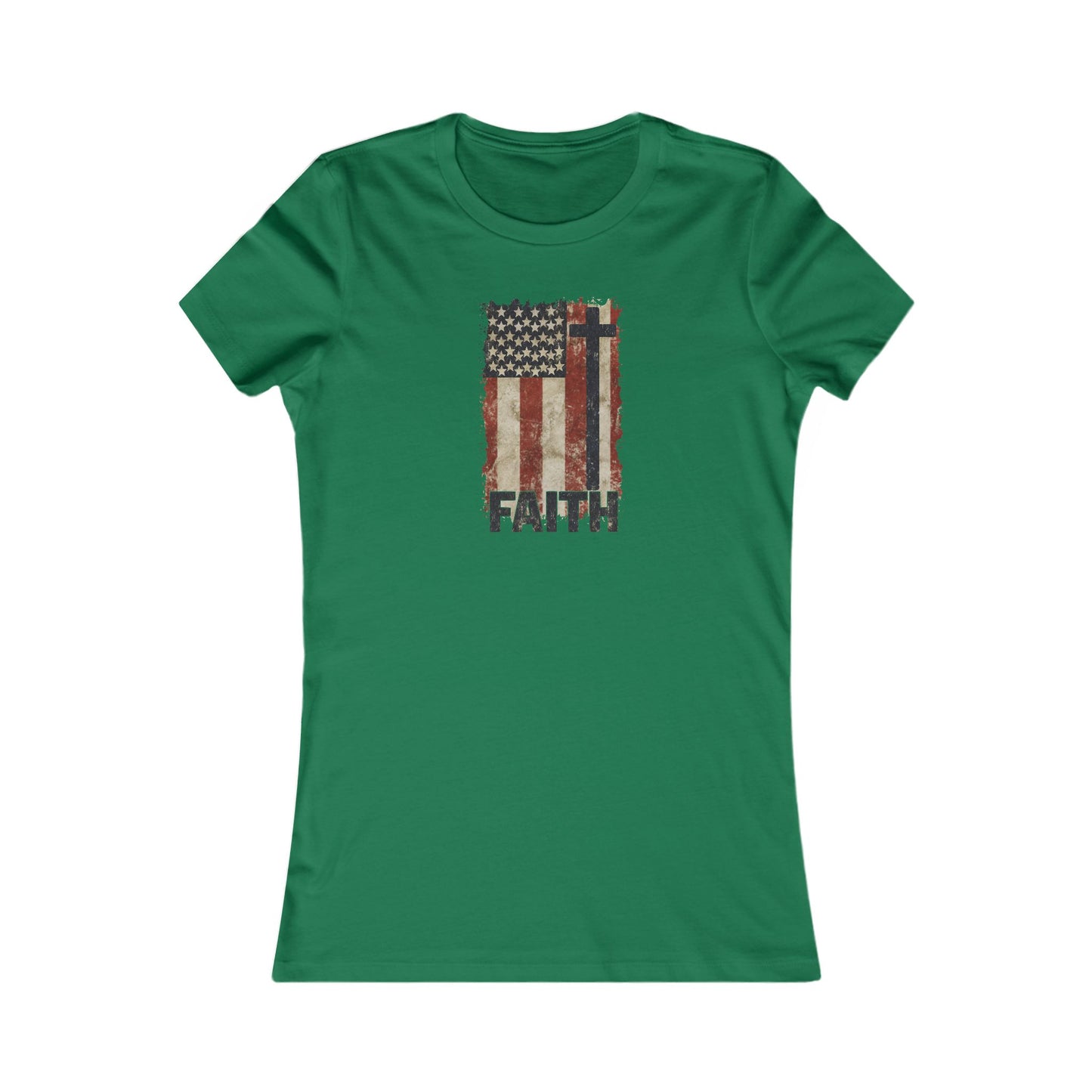Women's Inspirational Faith Graphic Tee, Casual Top, Patriot Shirt, Inspirational Gift, Everyday Wear, 4th of July, Faith Apparel