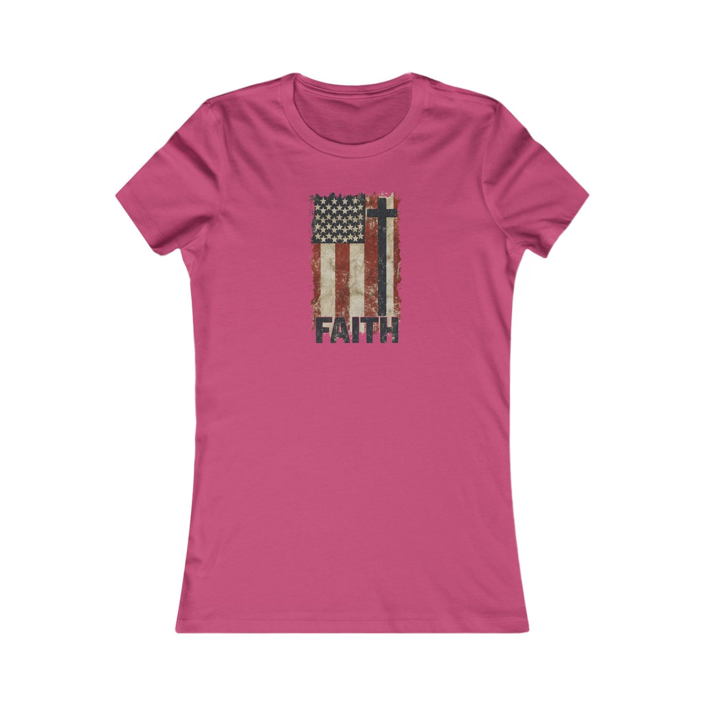 Women's Inspirational Faith Graphic Tee, Casual Top, Patriot Shirt, Inspirational Gift, Everyday Wear, 4th of July, Faith Apparel