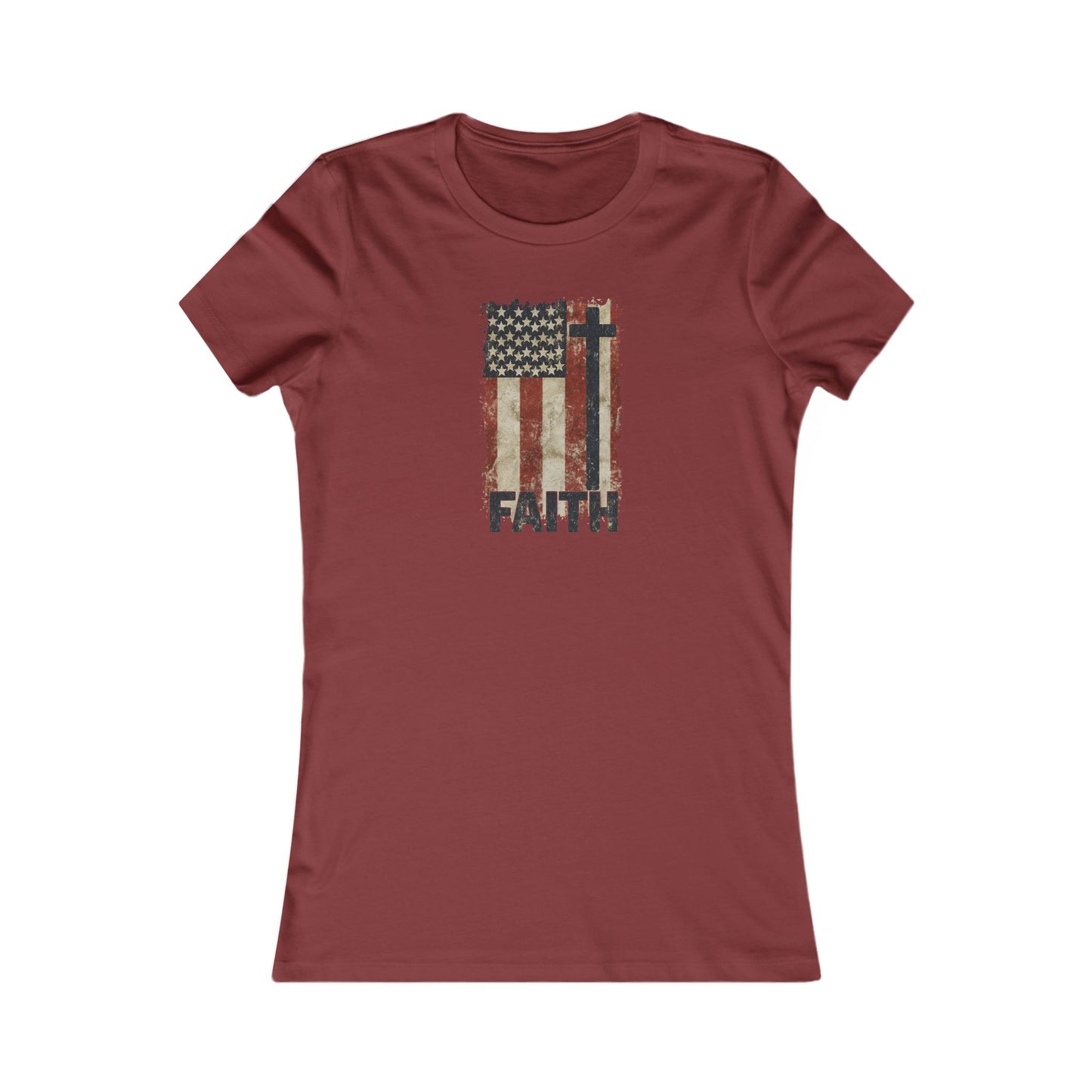 Women's Inspirational Faith Graphic Tee, Casual Top, Patriot Shirt, Inspirational Gift, Everyday Wear, 4th of July, Faith Apparel