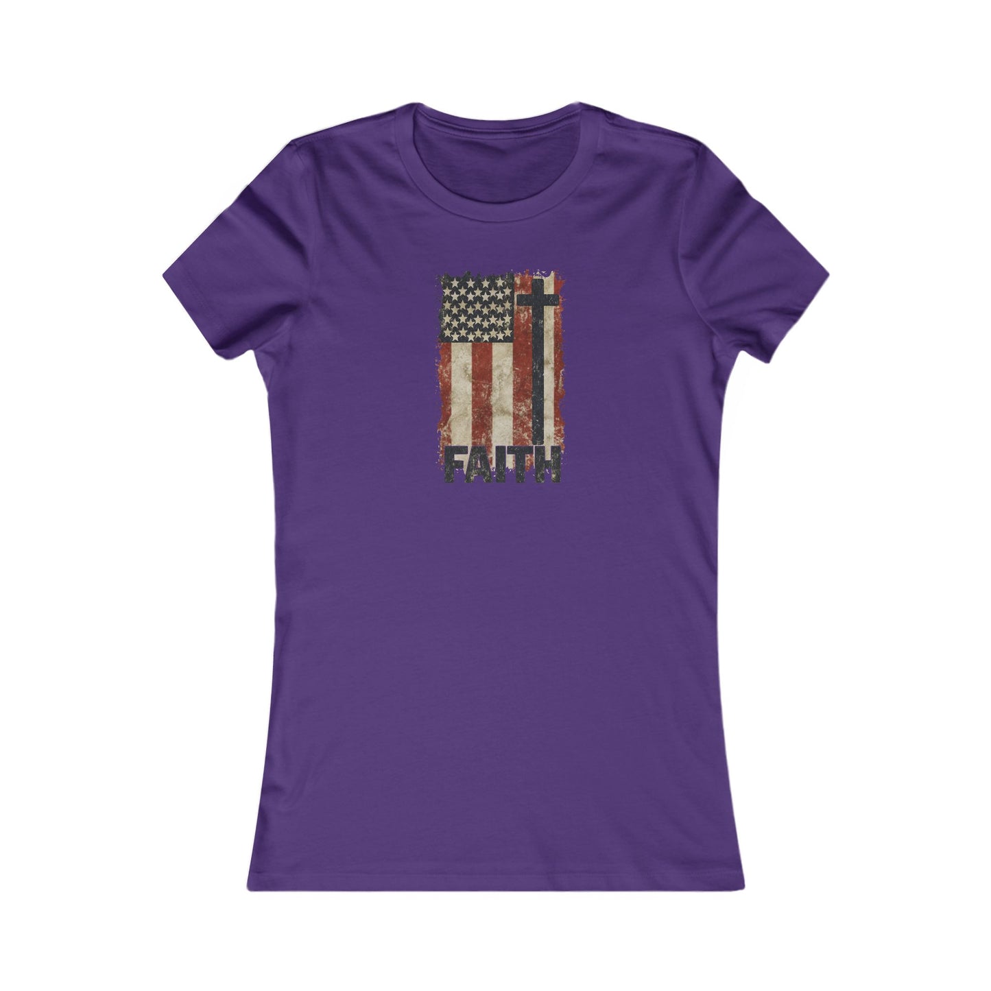 Women's Inspirational Faith Graphic Tee, Casual Top, Patriot Shirt, Inspirational Gift, Everyday Wear, 4th of July, Faith Apparel