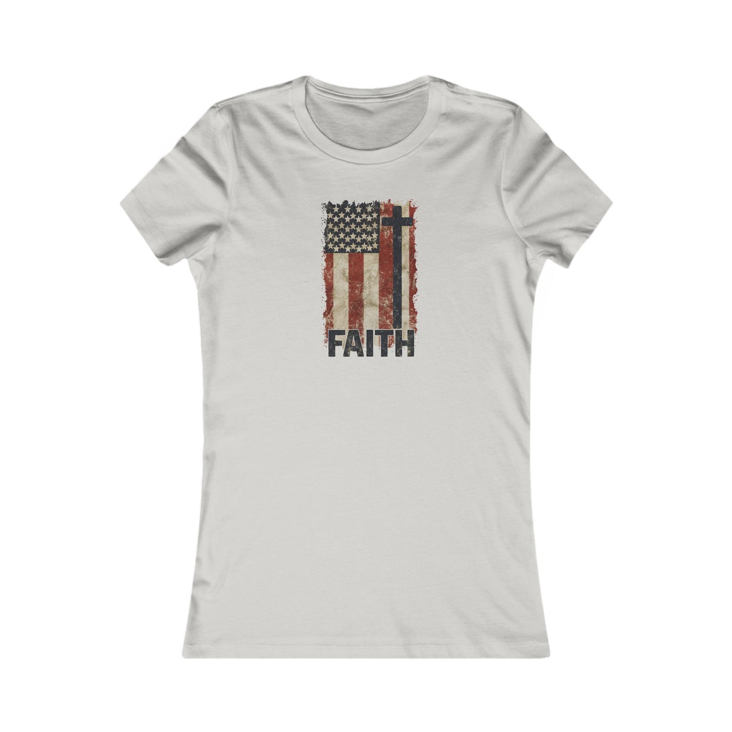 Women's Inspirational Faith Graphic Tee, Casual Top, Patriot Shirt, Inspirational Gift, Everyday Wear, 4th of July, Faith Apparel