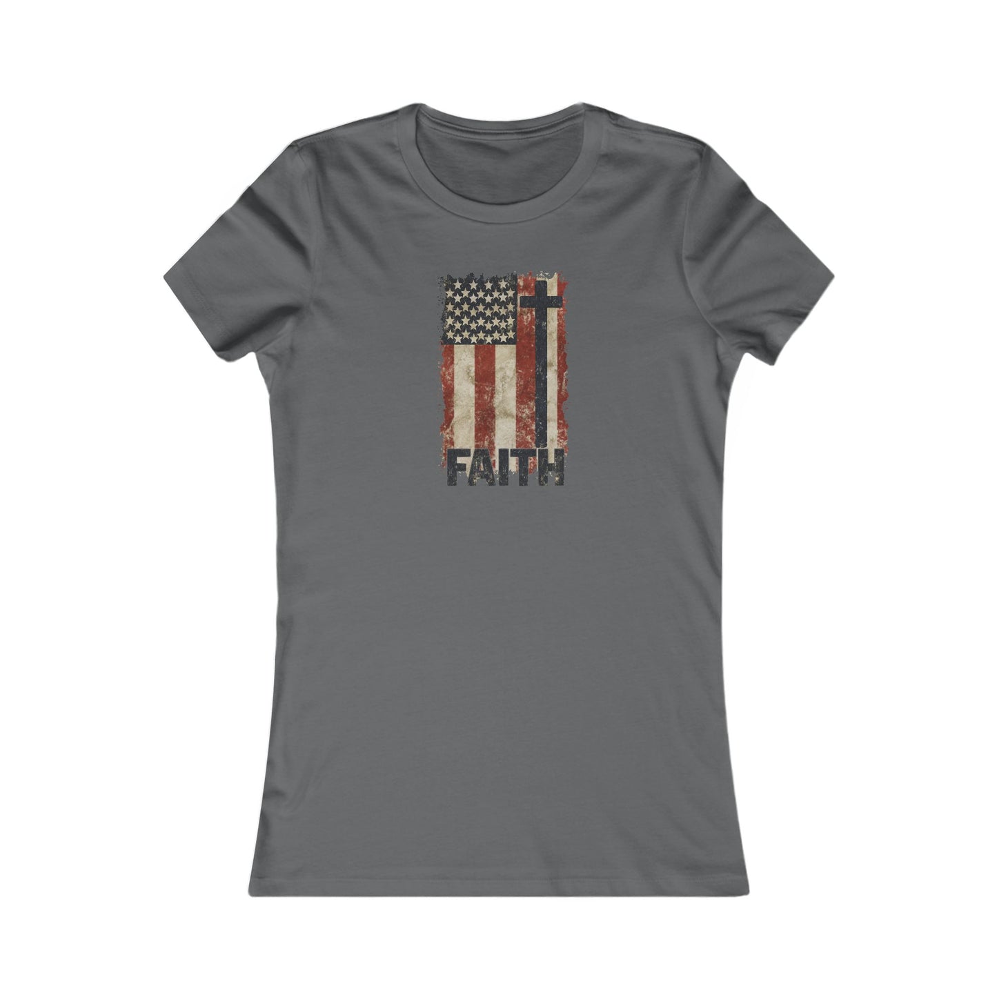Women's Inspirational Faith Graphic Tee, Casual Top, Patriot Shirt, Inspirational Gift, Everyday Wear, 4th of July, Faith Apparel