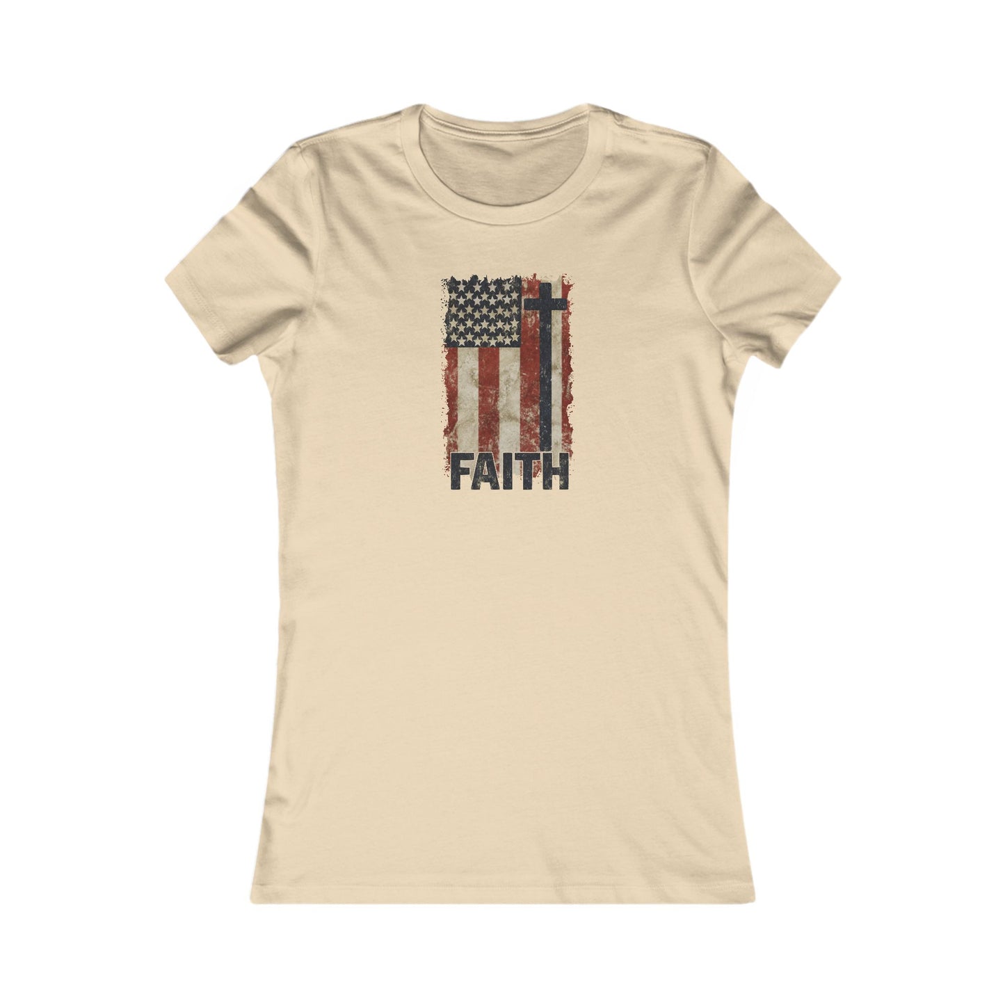 Women's Inspirational Faith Graphic Tee, Casual Top, Patriot Shirt, Inspirational Gift, Everyday Wear, 4th of July, Faith Apparel