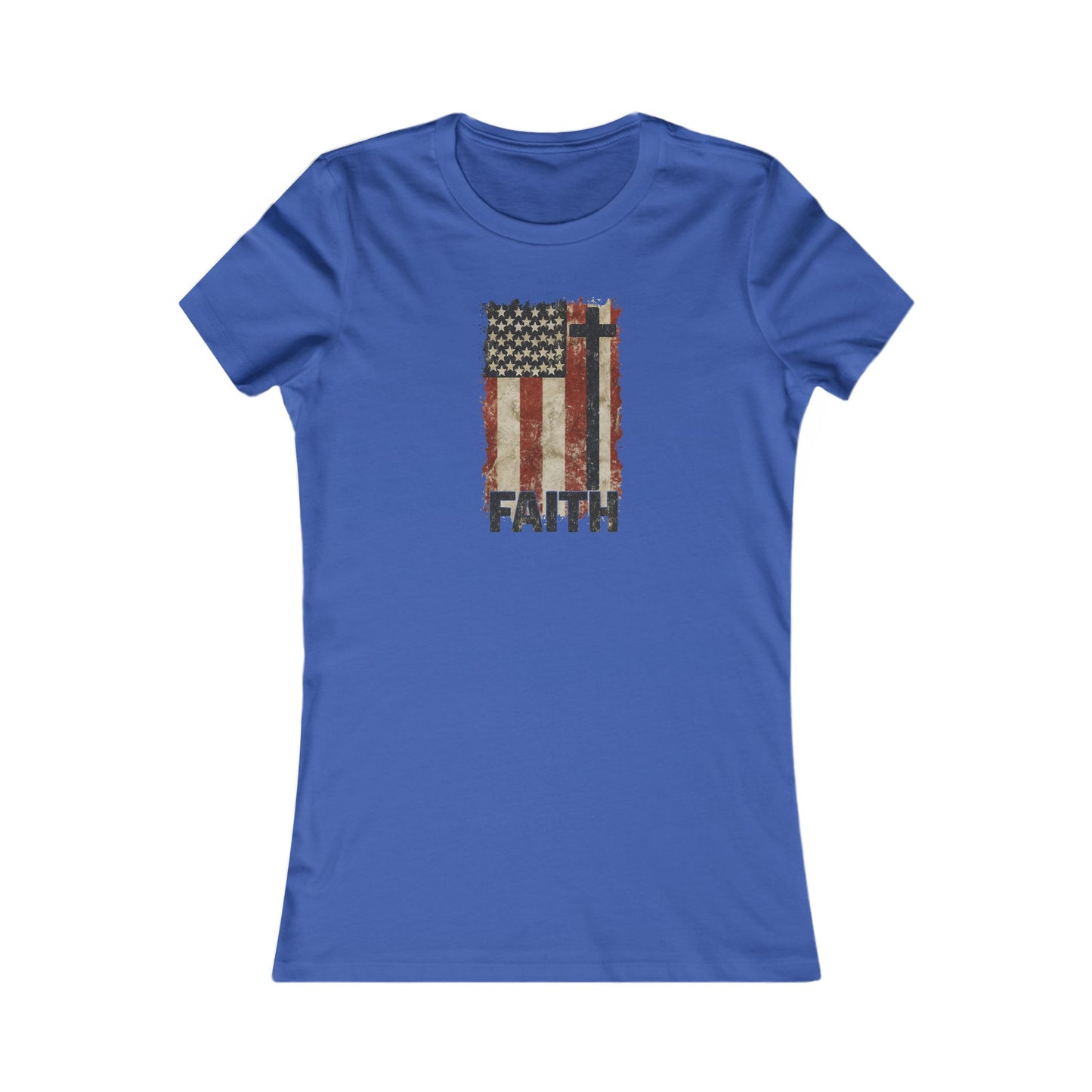 Women's Inspirational Faith Graphic Tee, Casual Top, Patriot Shirt, Inspirational Gift, Everyday Wear, 4th of July, Faith Apparel