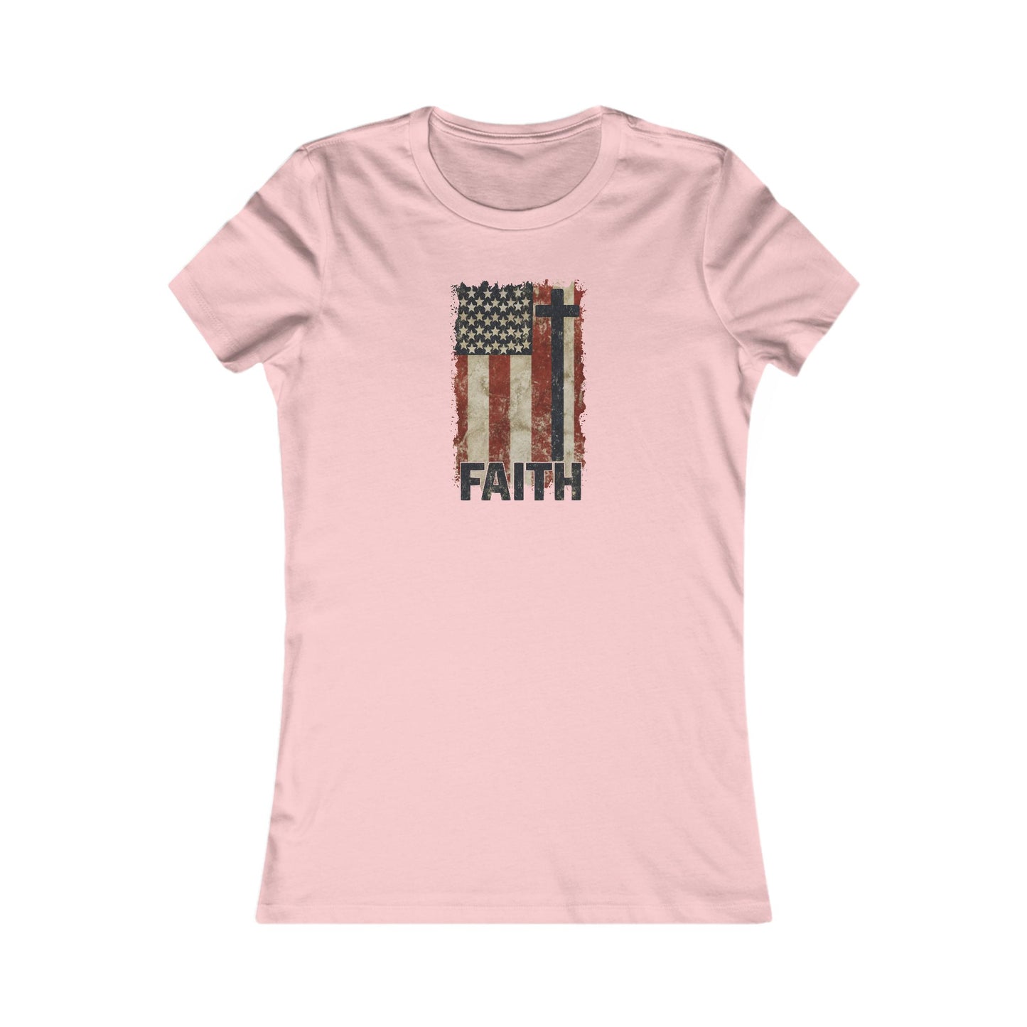 Women's Inspirational Faith Graphic Tee, Casual Top, Patriot Shirt, Inspirational Gift, Everyday Wear, 4th of July, Faith Apparel