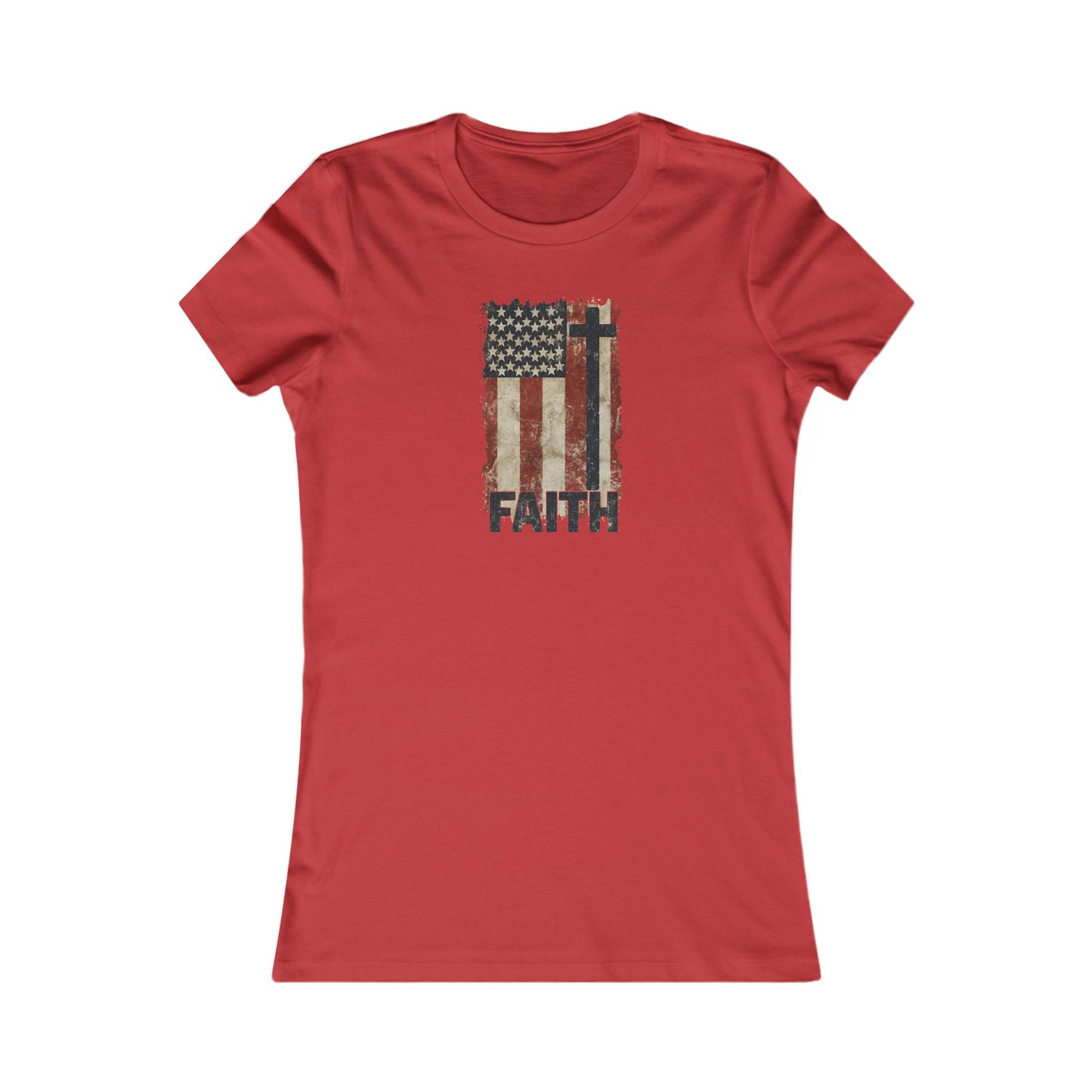 Women's Inspirational Faith Graphic Tee, Casual Top, Patriot Shirt, Inspirational Gift, Everyday Wear, 4th of July, Faith Apparel