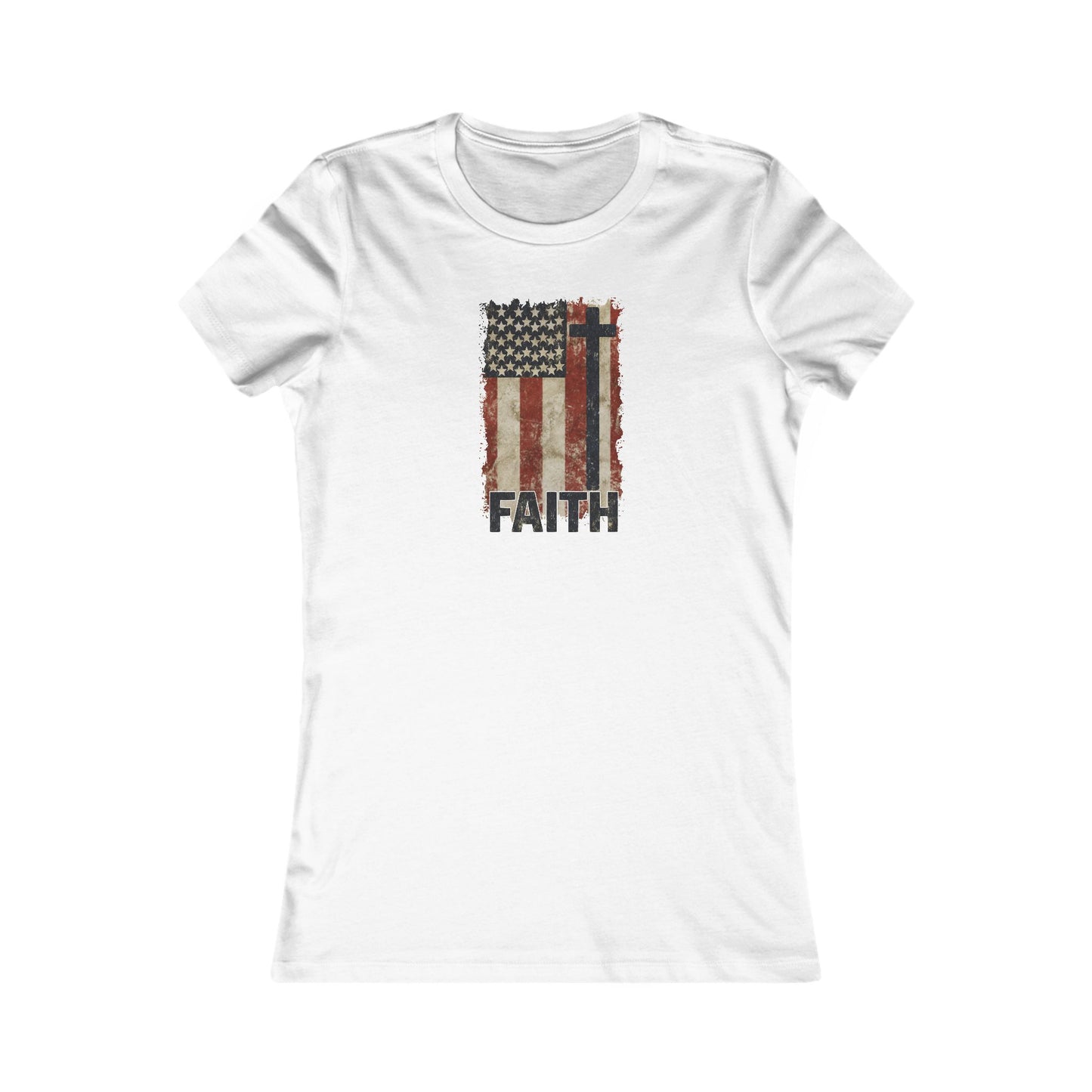 Women's Inspirational Faith Graphic Tee, Casual Top, Patriot Shirt, Inspirational Gift, Everyday Wear, 4th of July, Faith Apparel