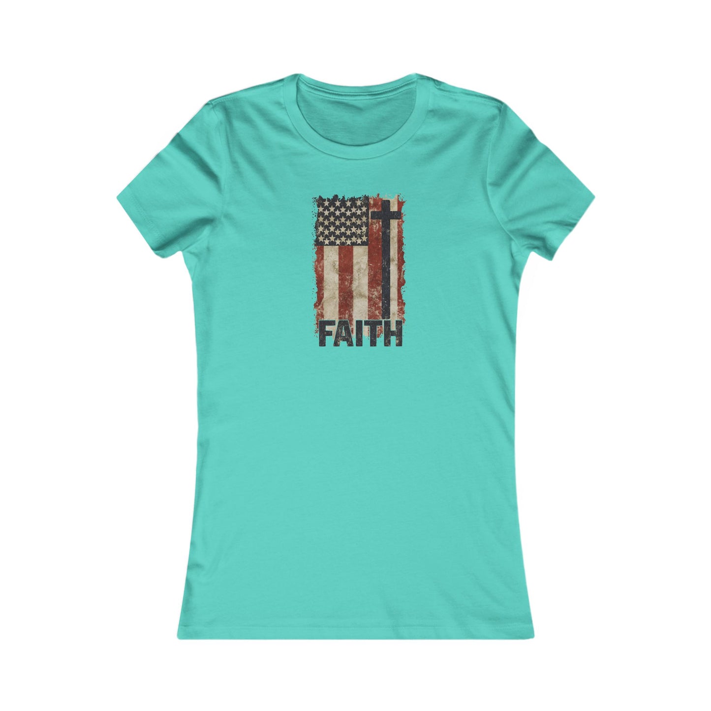 Women's Inspirational Faith Graphic Tee, Casual Top, Patriot Shirt, Inspirational Gift, Everyday Wear, 4th of July, Faith Apparel