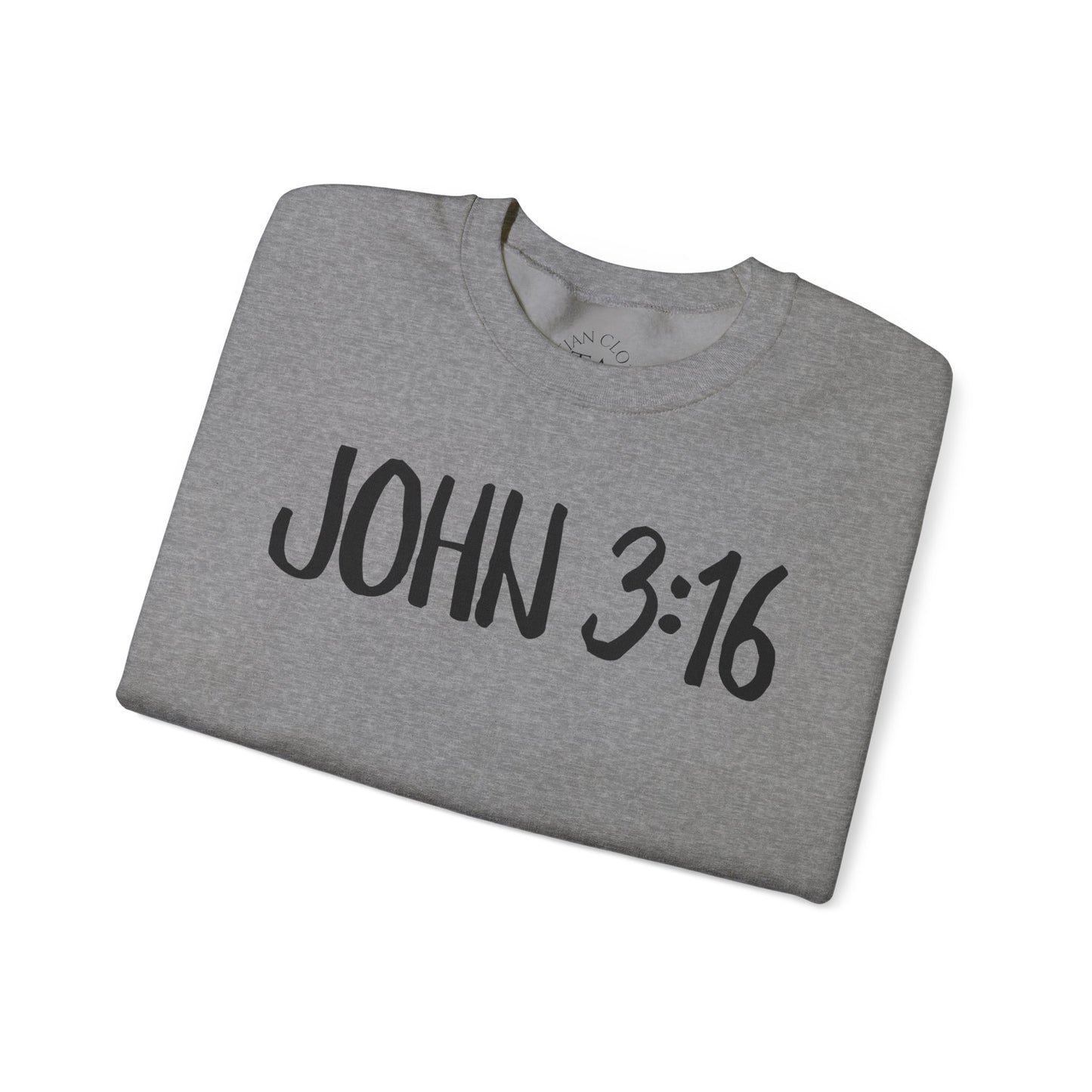 Faith Inspired John 3:16 Crewneck Sweatshirt
