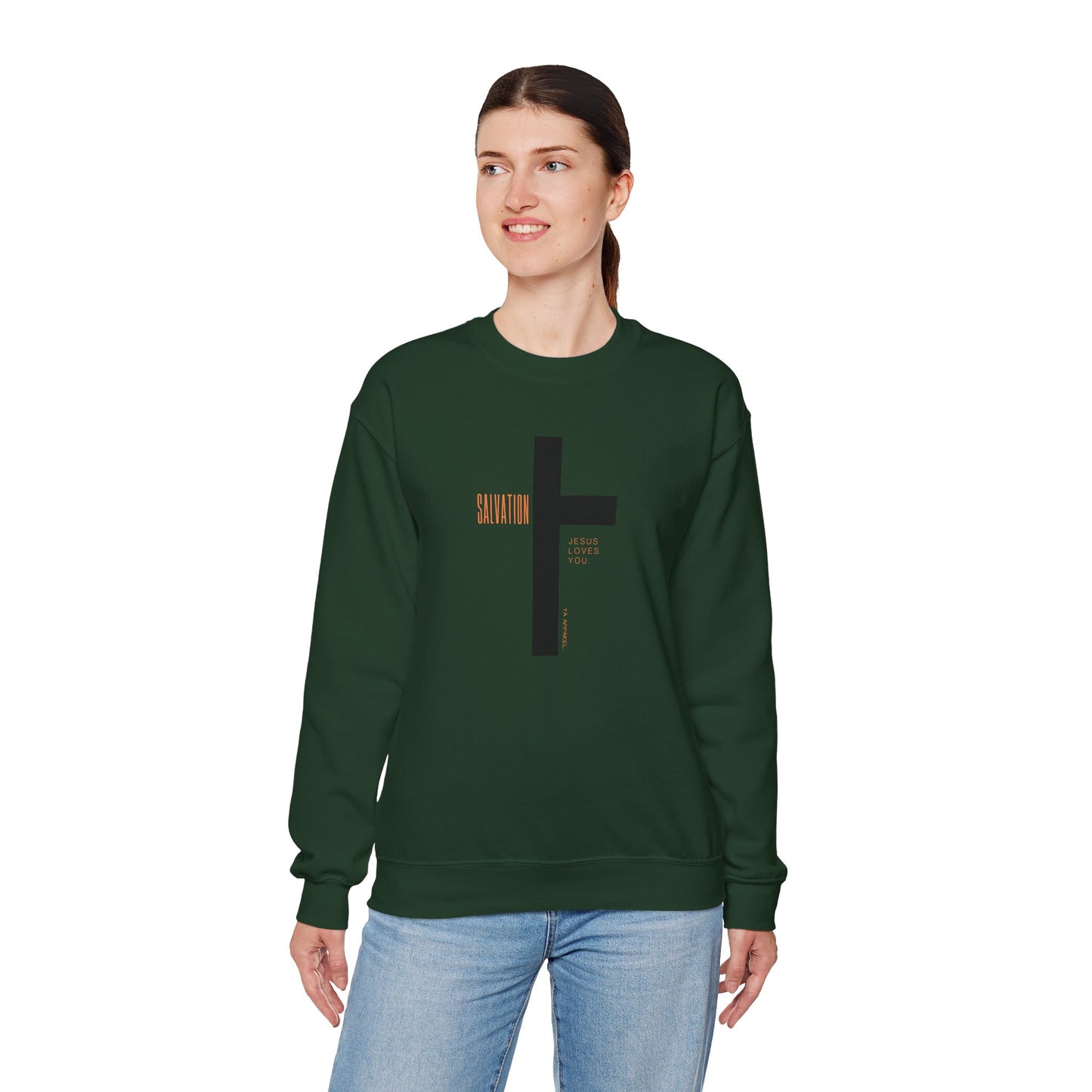 Faith Inspired Salvation Cross Sweatshirt