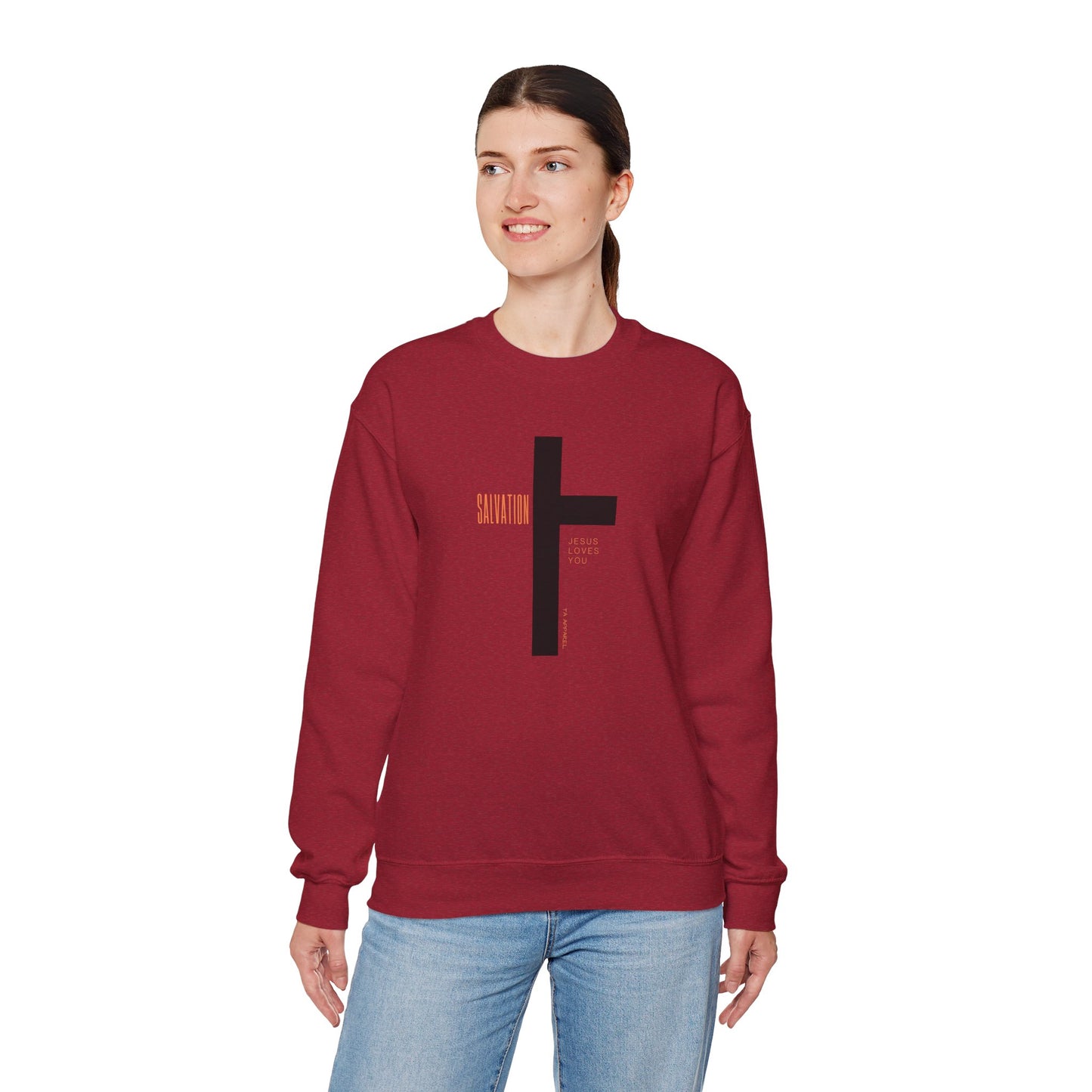 Faith Inspired Salvation Cross Sweatshirt