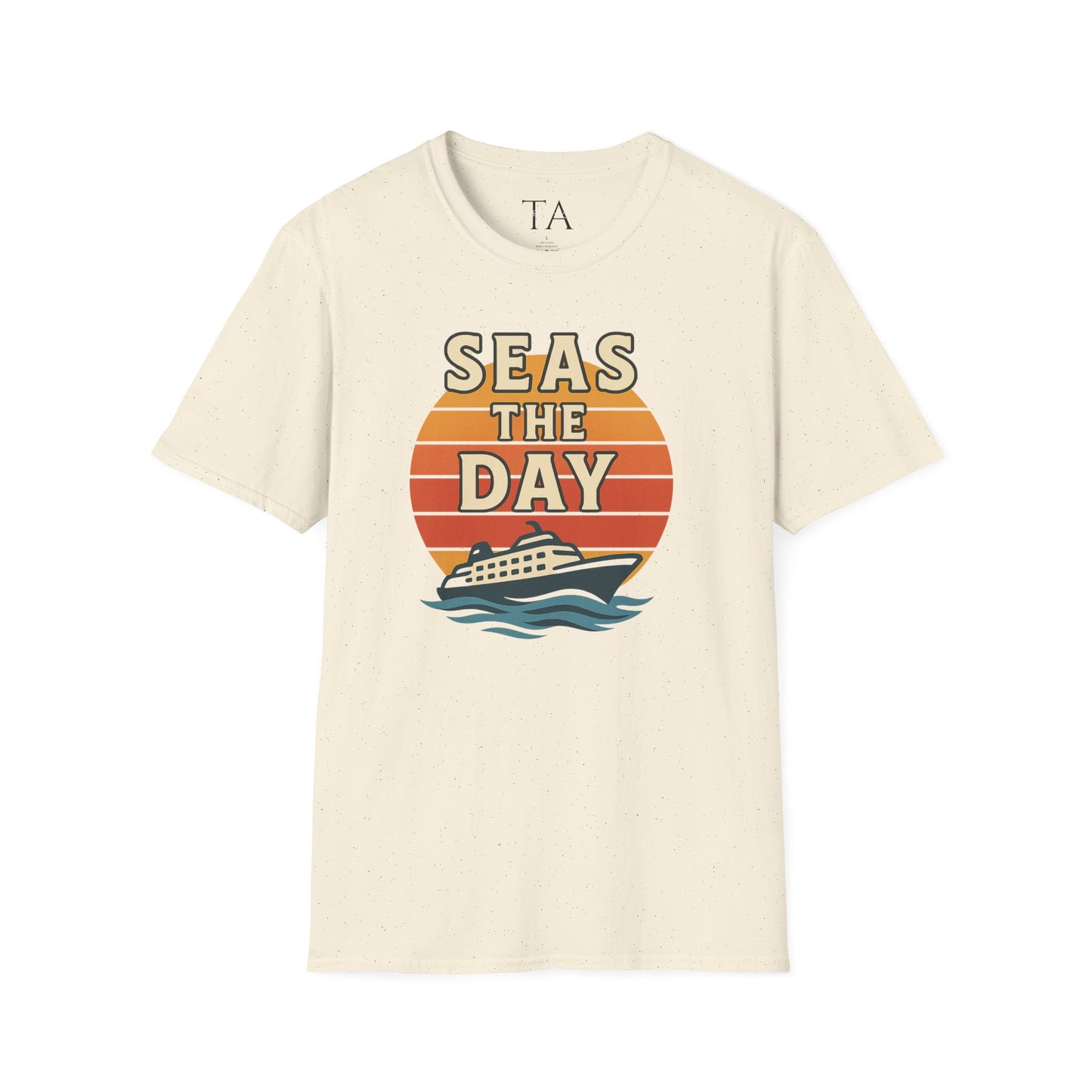 Seas the Day Unisex T-Shirt, Vintage Cruise Tee, Nautical Graphic Shirt, Summer Vacation Apparel, Beach Lover Gift