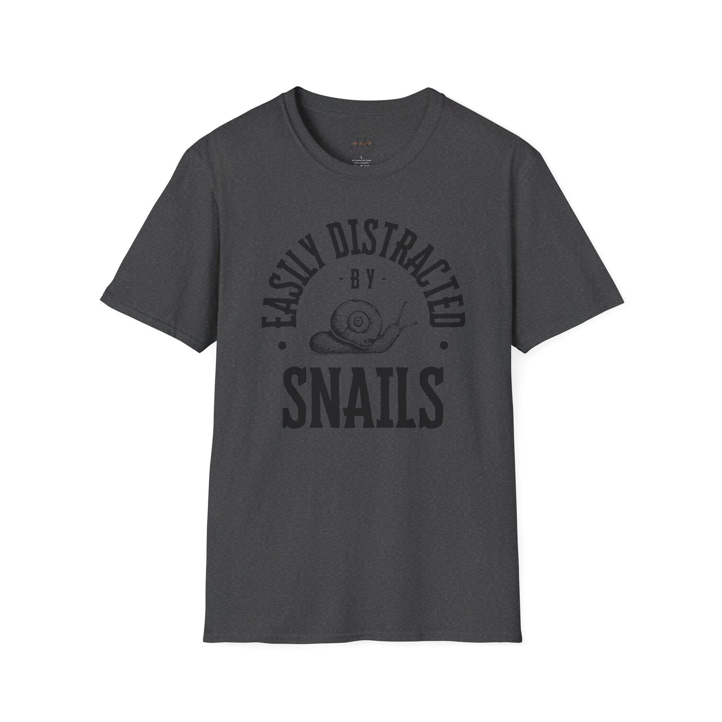Easily Distracted by Snails Unisex T-Shirt - Cute Graphic Tee for Animal Lovers