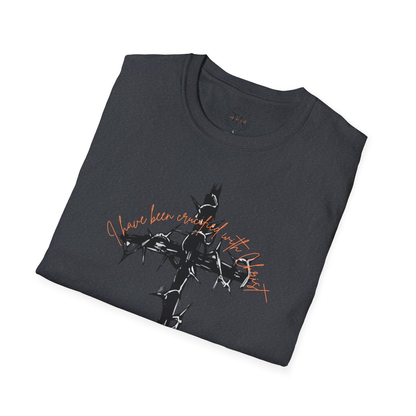Faith Inspired Christian Cross Unisex T-Shirt - 'I Have Been Crucified with Christ' Design