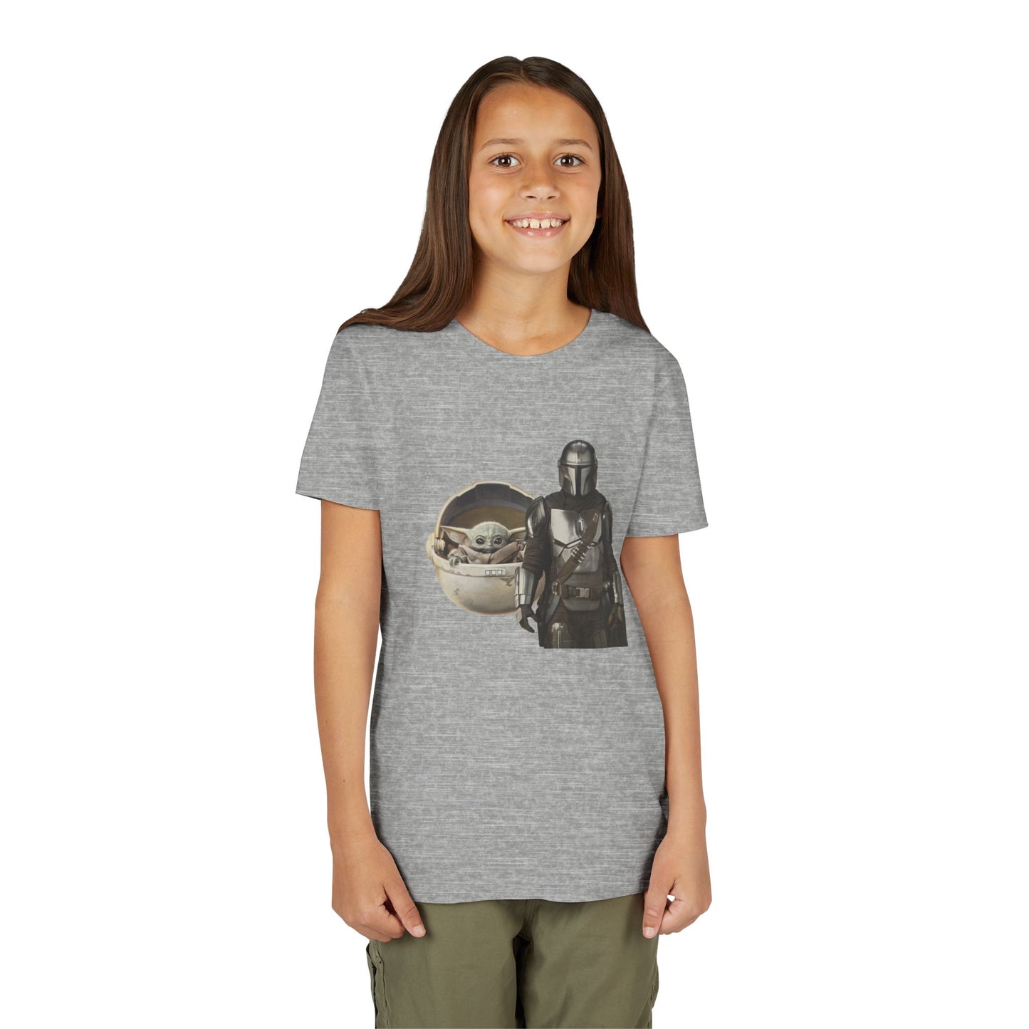 Kids Star Wars Inspired Youth Tee, Mandalorian T-Shirt, Grogu Shirt, Galaxy Adventure, Kids Summer Outfit, Birthday Gift