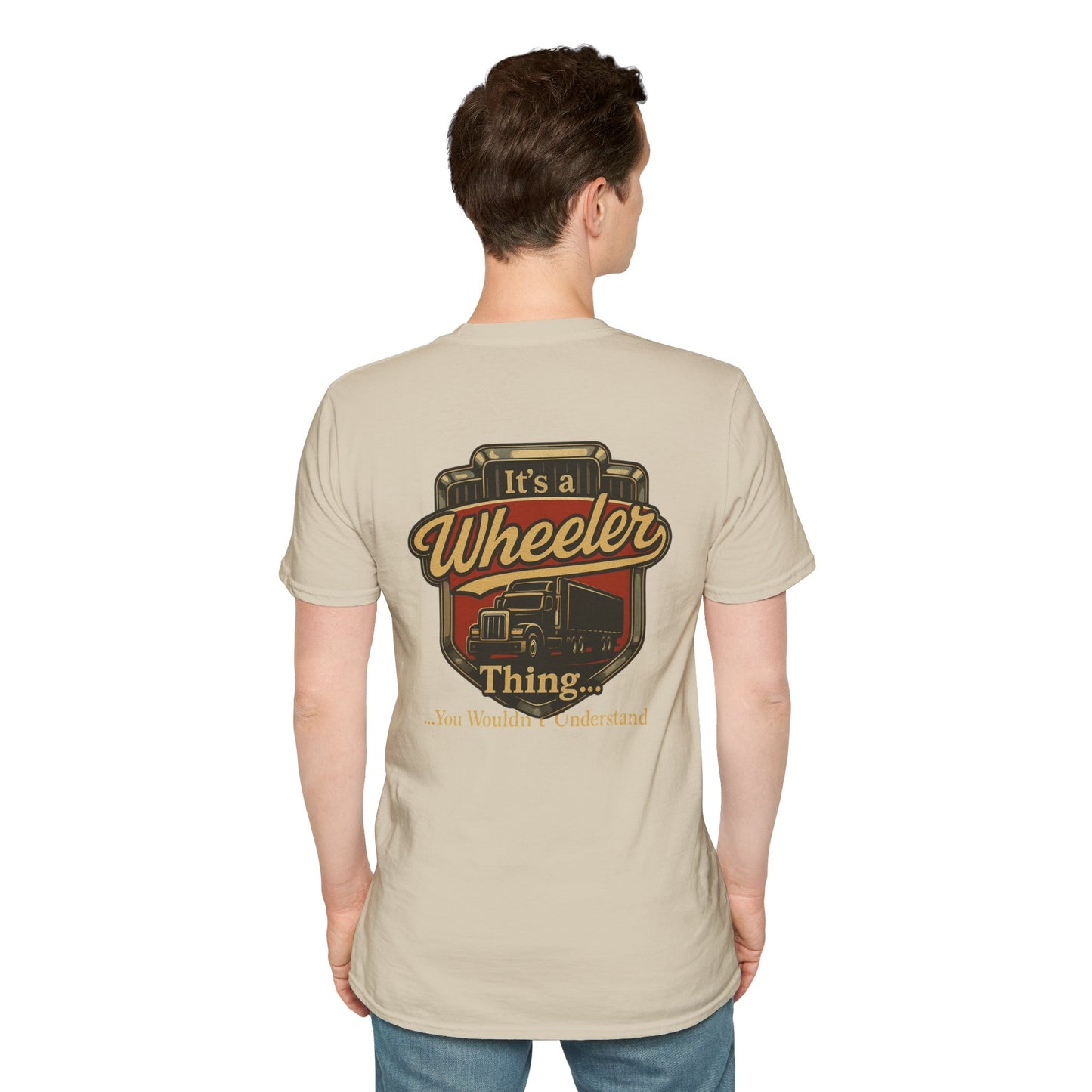 "It's a Wheeler Thing" Unisex Softstyle T-Shirt, Ideal for Truck Lovers, Gifts for Drivers, Casual Wear, Perfect for Birthdays, Father's Day