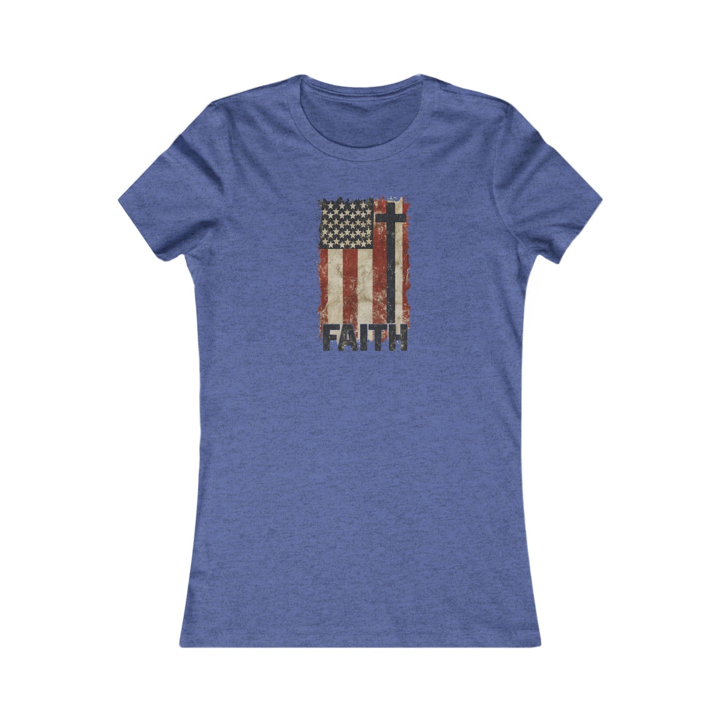 Women's Inspirational Faith Graphic Tee, Casual Top, Patriot Shirt, Inspirational Gift, Everyday Wear, 4th of July, Faith Apparel