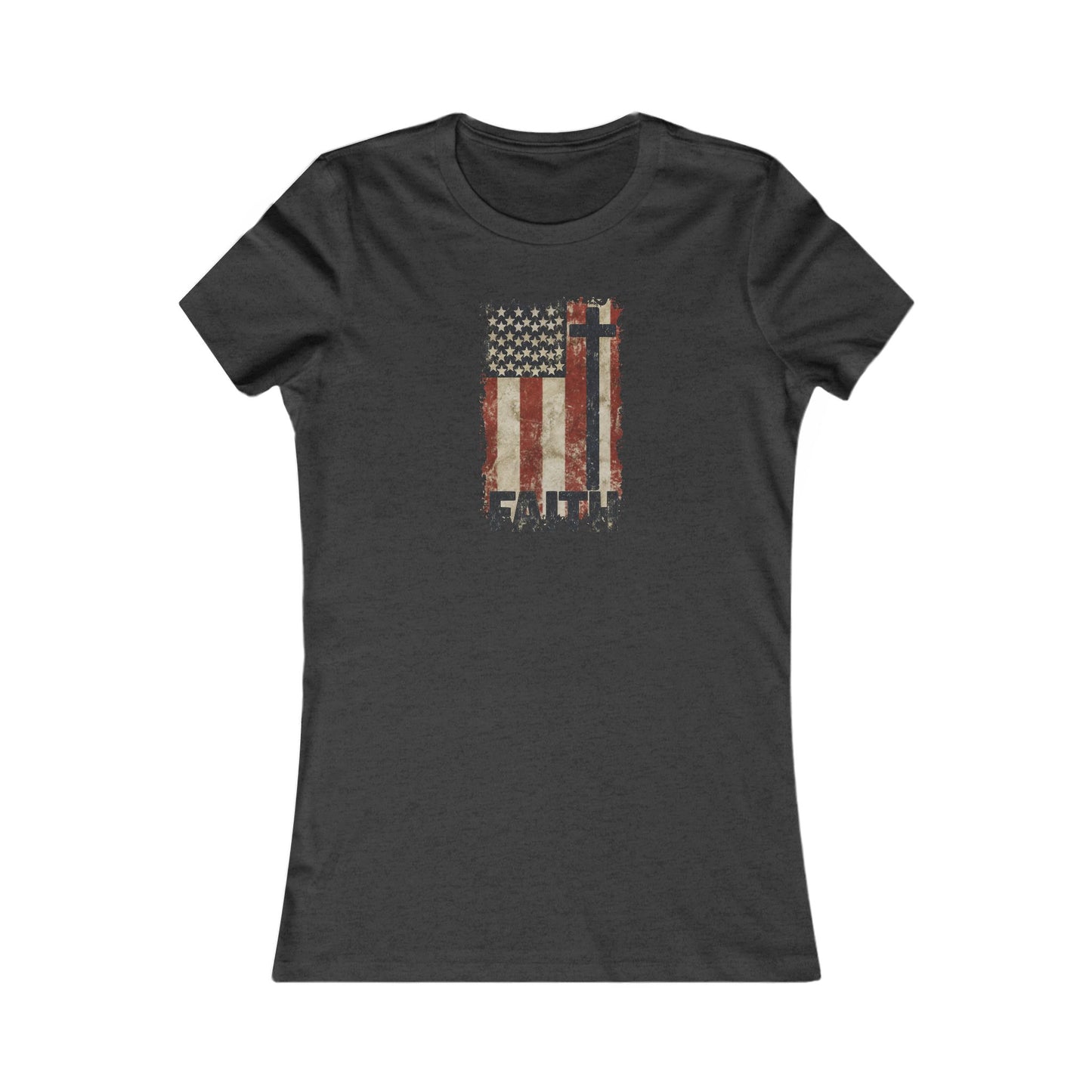 Women's Inspirational Faith Graphic Tee, Casual Top, Patriot Shirt, Inspirational Gift, Everyday Wear, 4th of July, Faith Apparel
