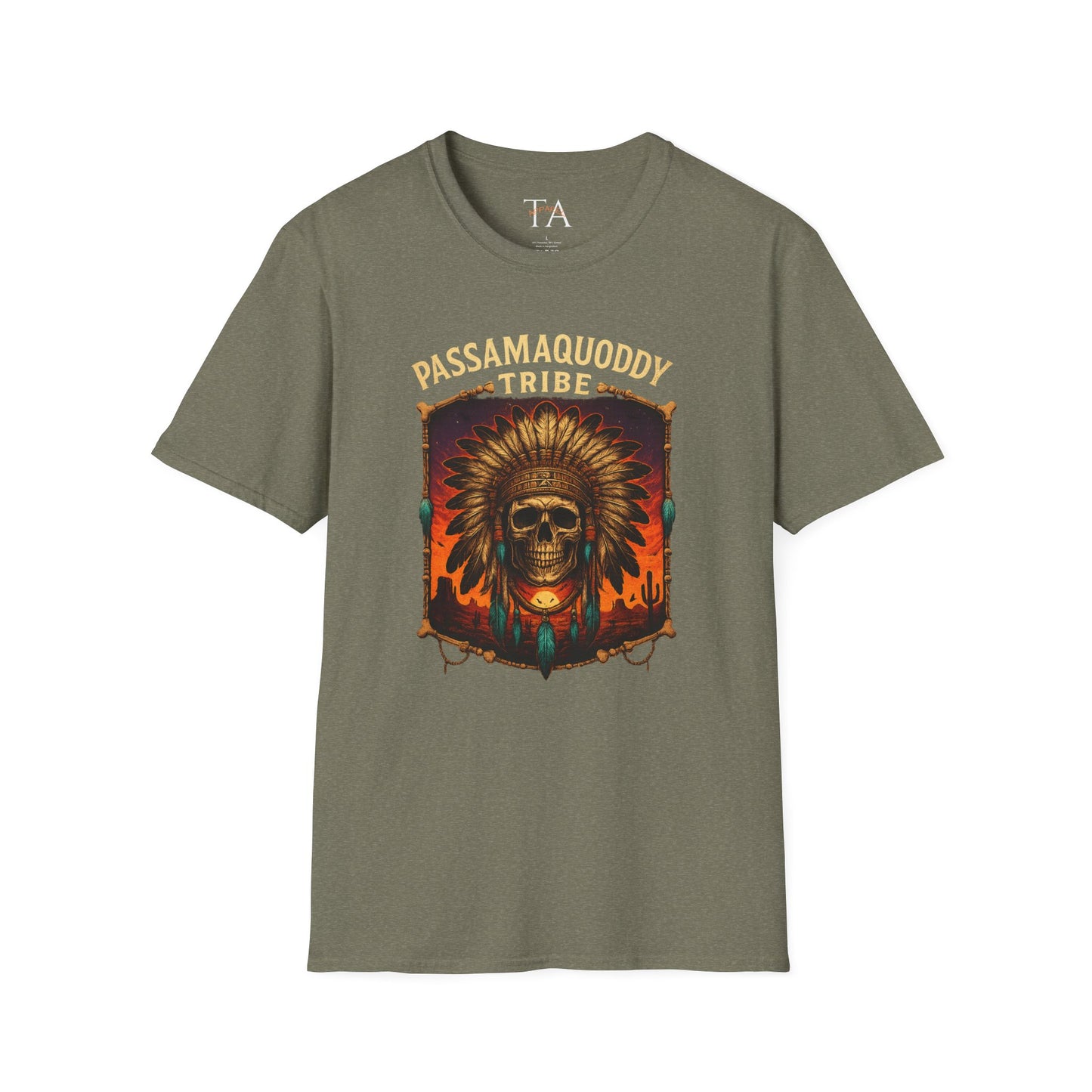 Tribal Graphic T-Shirt - Passamaquoddy Tribe Design4, Gift for Adventurers