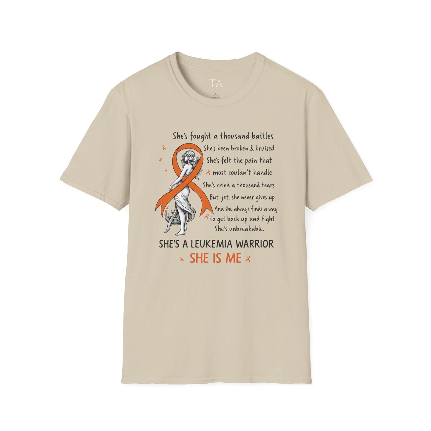 Leukemia Warrior T-Shirt - Unisex Softstyle Support Apparel
