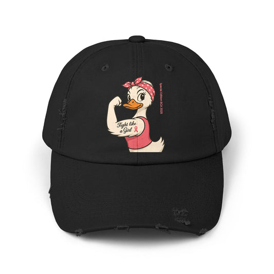 Breast Cancer Awareness - Fight Like a Girl - Roxie the Riveter Duck