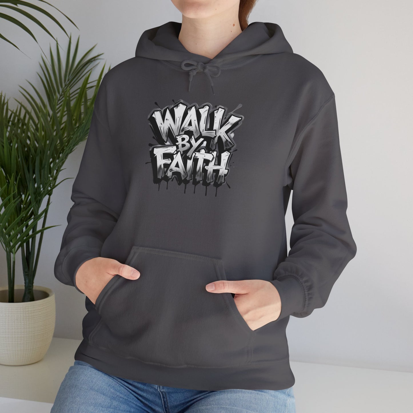 Faith Inspired Unisex Hoodie - 'Walk by Faith' Design