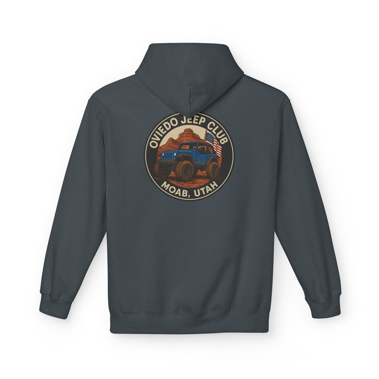 Oviedo Jeep Club Adventure Fleece Hoodie - Oviedo Jeep Club Outdoor Apparel for Jeep Lovers