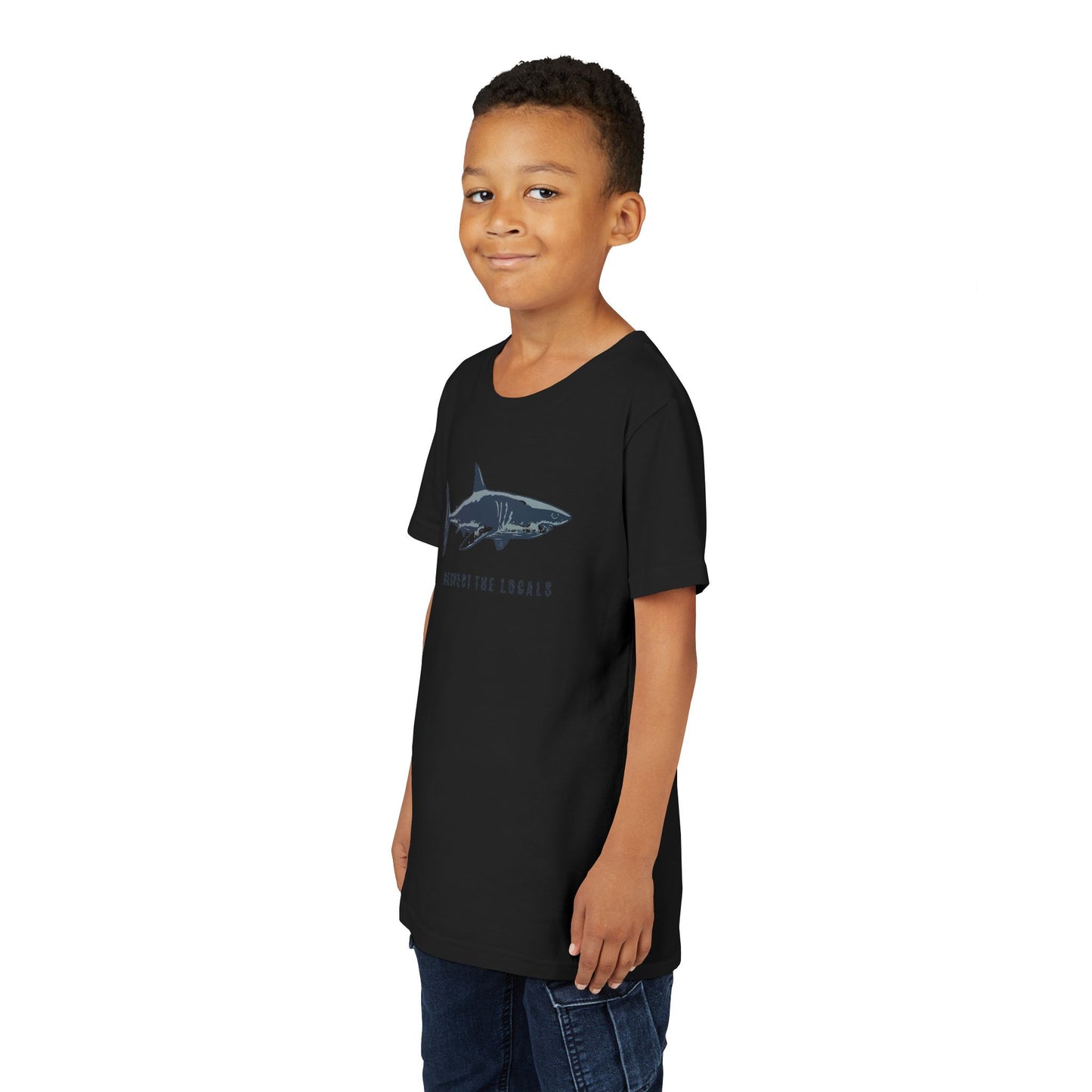 Kids Shark Youth Tee | Respect The Locals | Shark Lovers Shirt