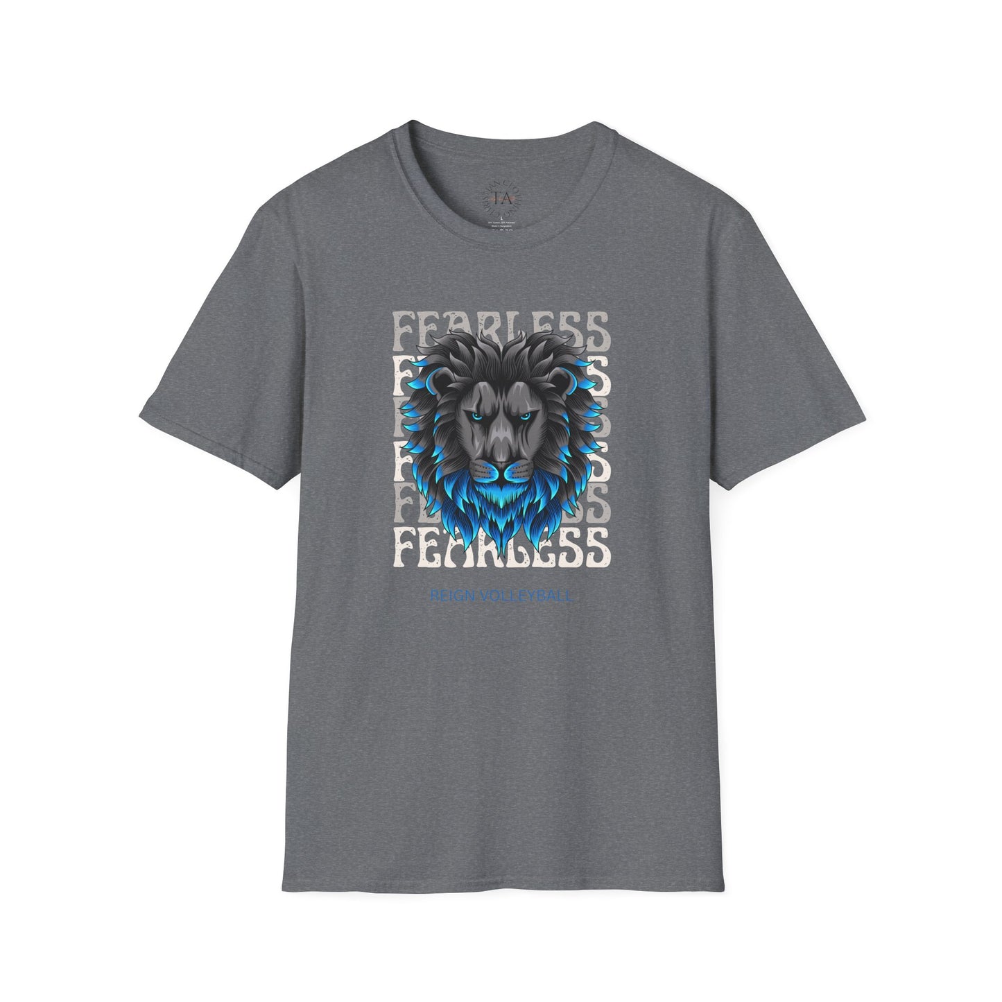 Fearless Lion Volleyball T-Shirt | Unisex Softstyle Tee
