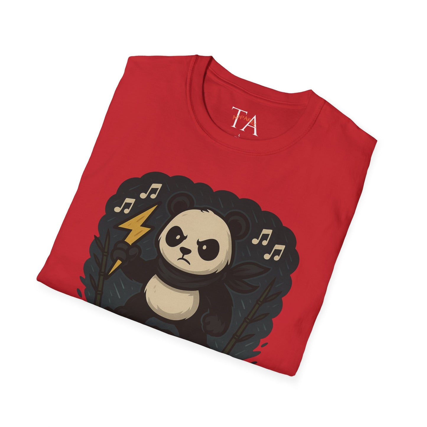 Panda Storm Tee for Animal and Music Lovers - Softstyle T-Shirt