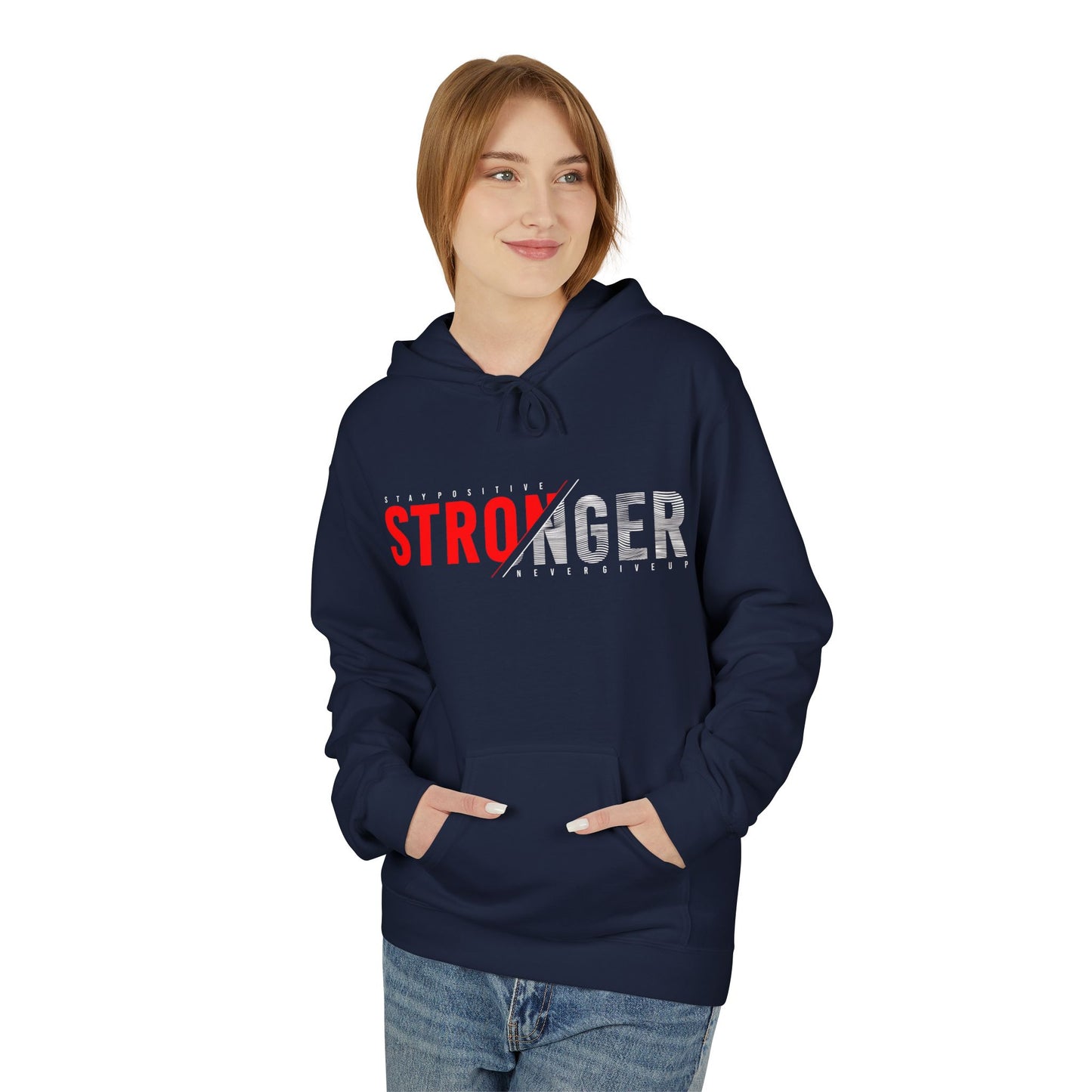 Stronger Every Day Motivational Hoodie – Stay Positive, Never Give Up