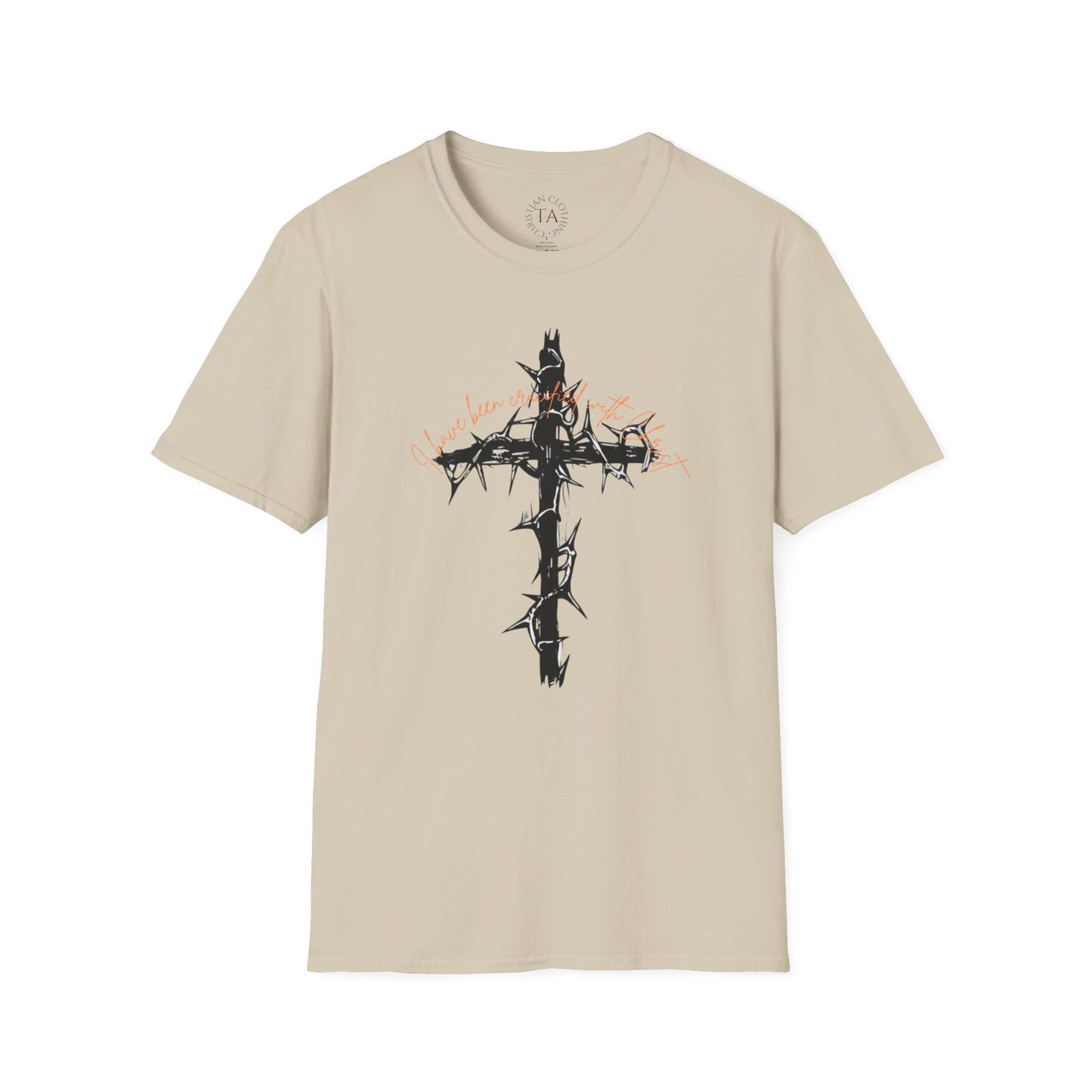 Faith Inspired Christian Cross Unisex T-Shirt - 'I Have Been Crucified with Christ' Design